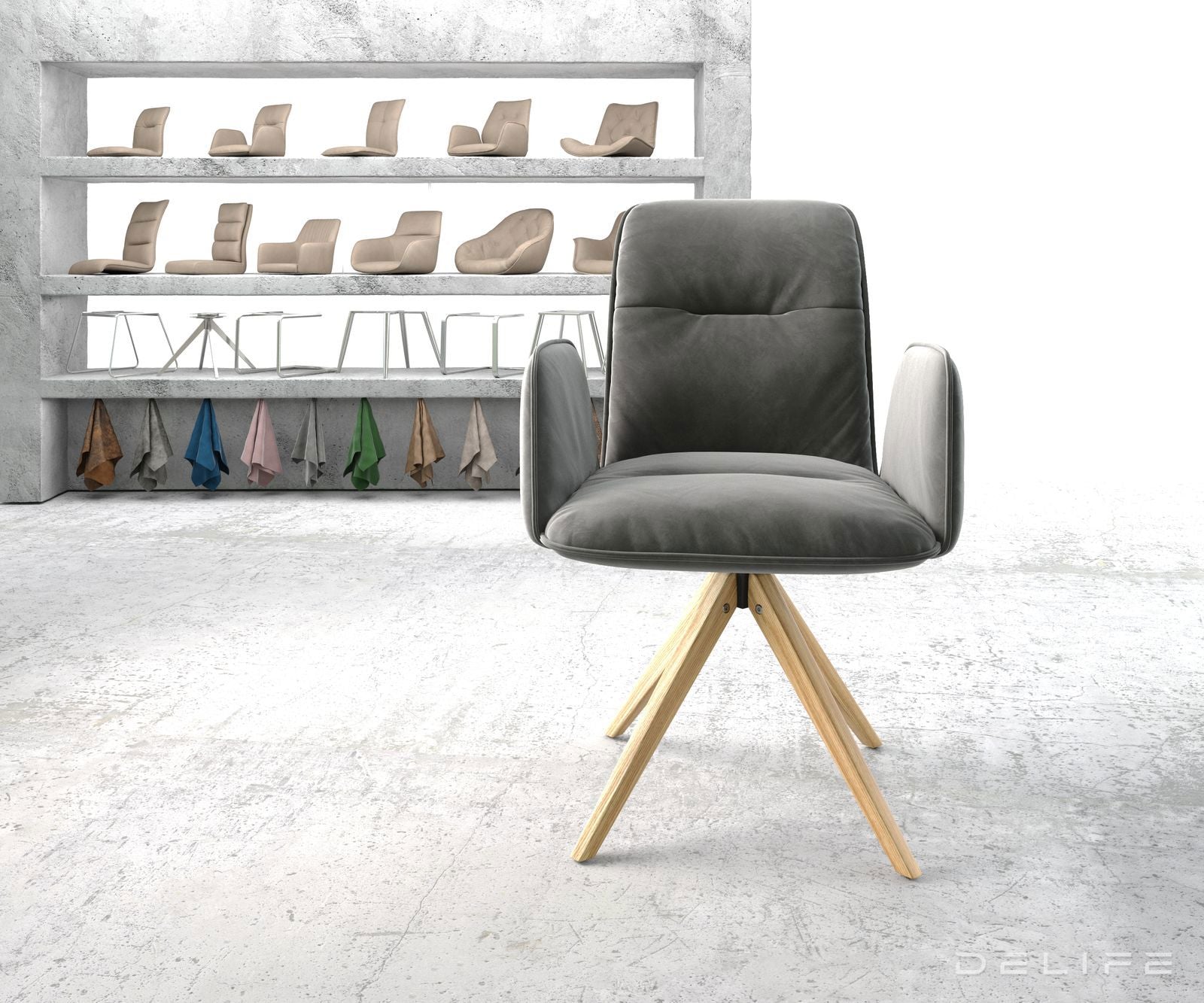 Blagovaonska stolica Vinja, Materijal: Baršun