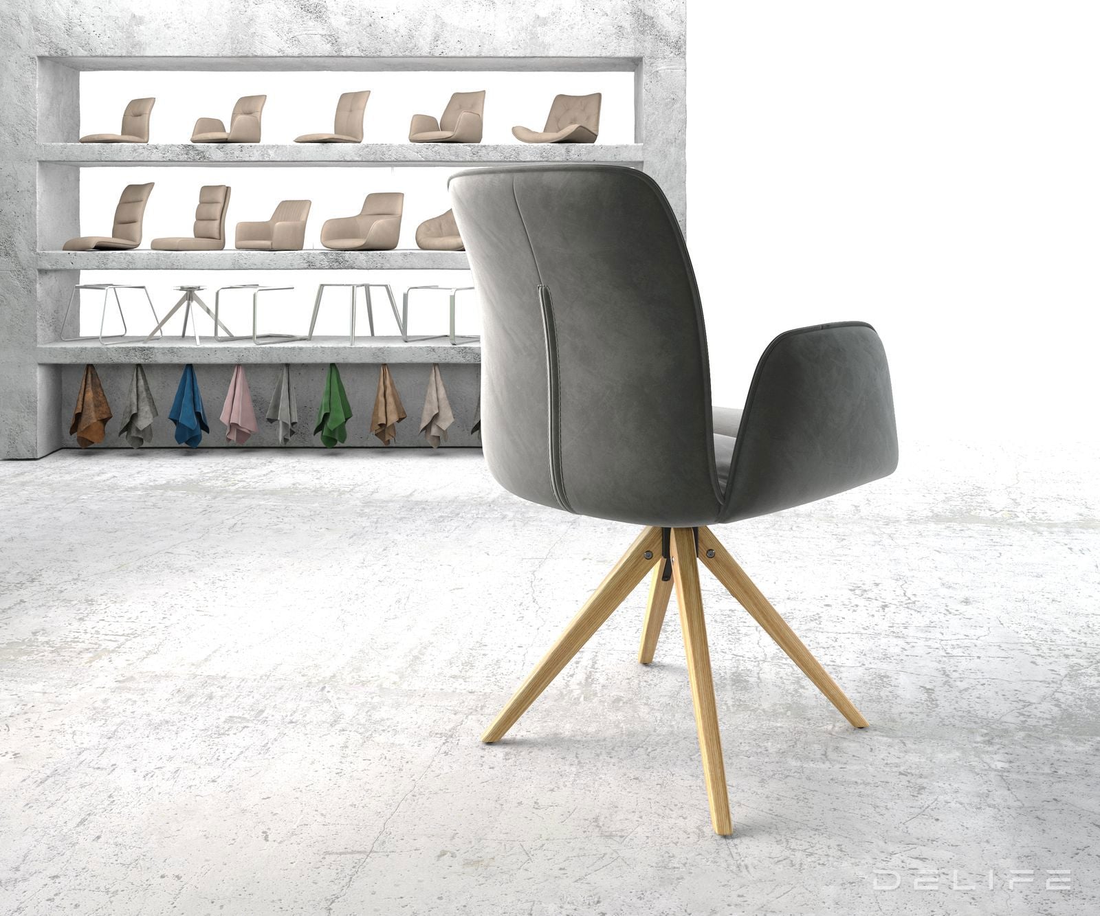 Blagovaonska stolica Vinja, Materijal: Baršun