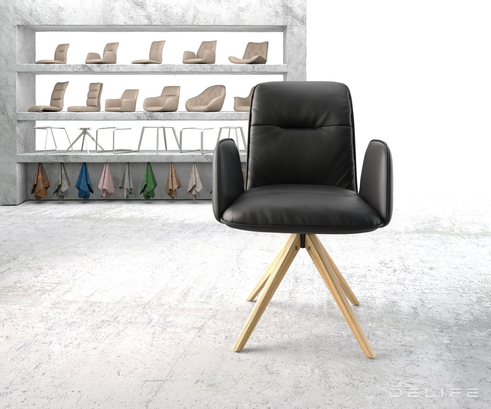 Blagovaonska stolica Vinja, Materijal: Koža