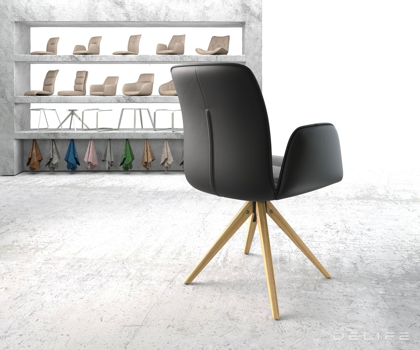 Blagovaonska stolica Vinja, Materijal: Koža