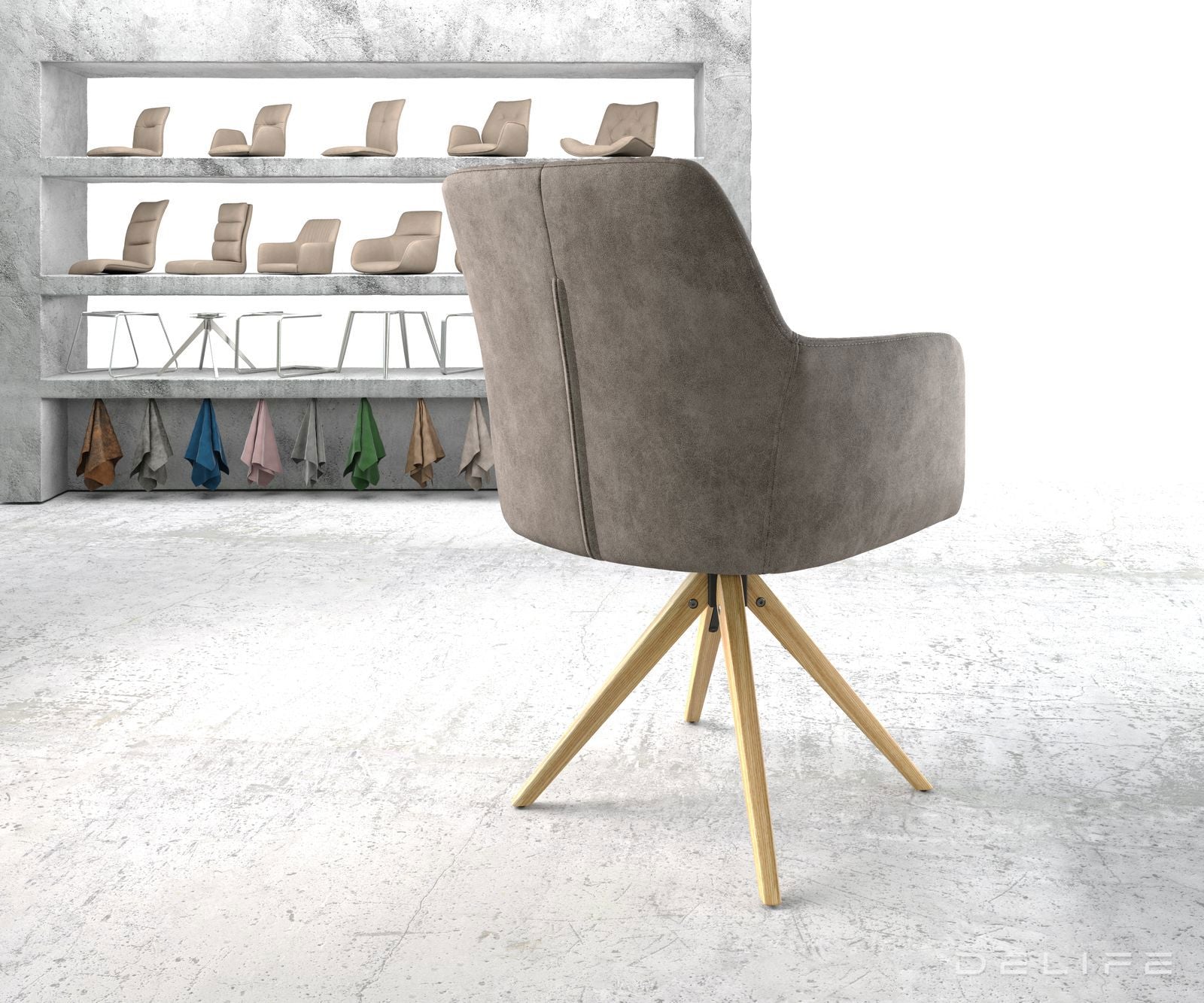 Blagovaonska stolica Greg, Materijal: Mikrofibra