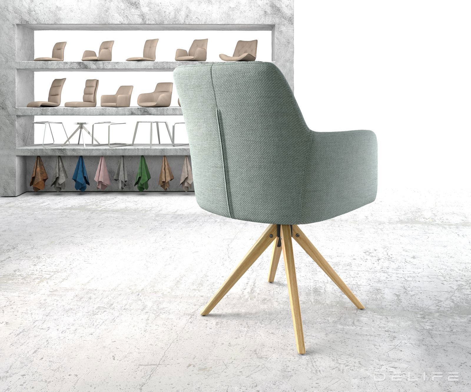 Blagovaonska stolica Greg, Materijal: Ravno tkanje