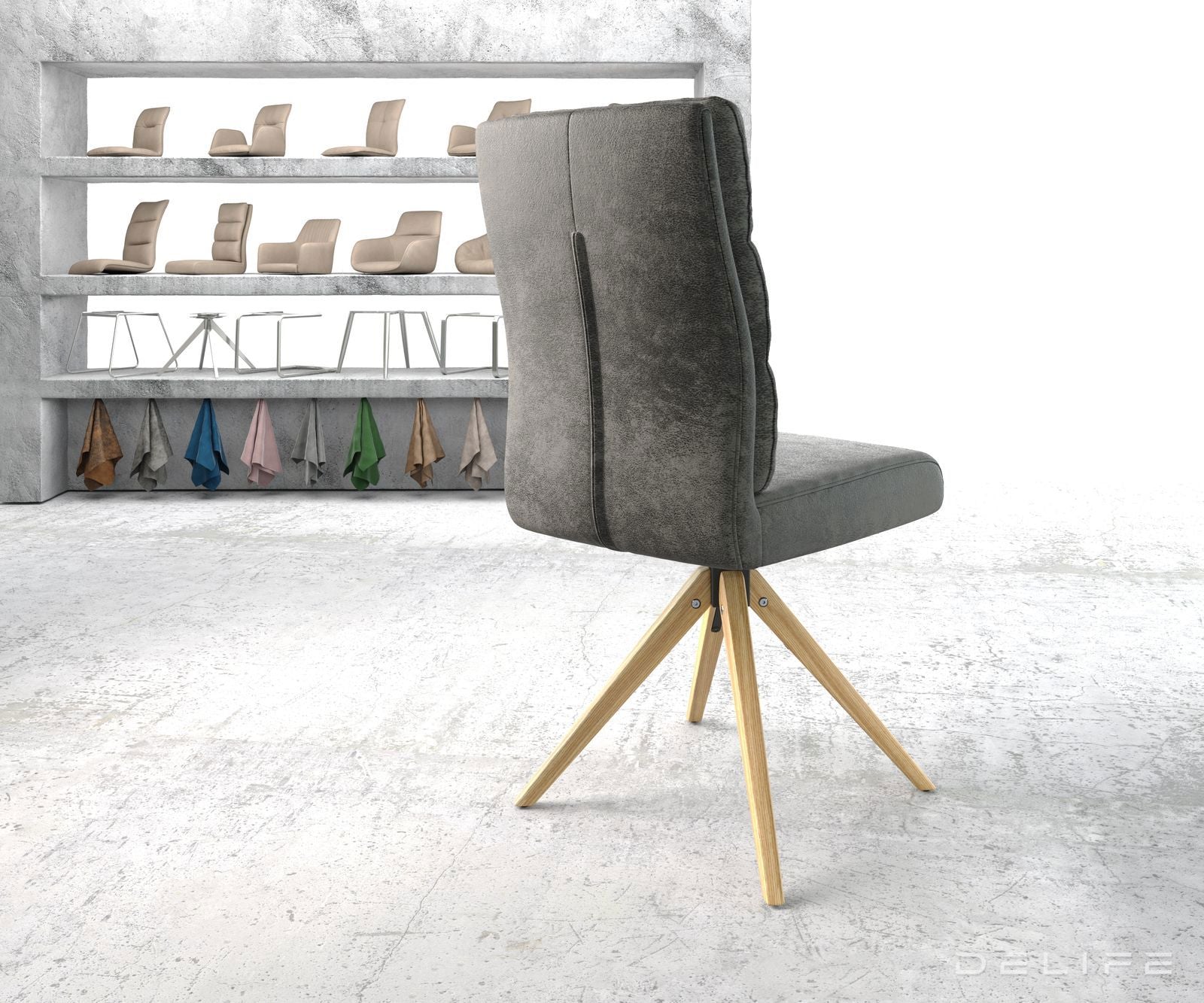 Blagovaonska stolica Pela, Materijal: Mikrofibra