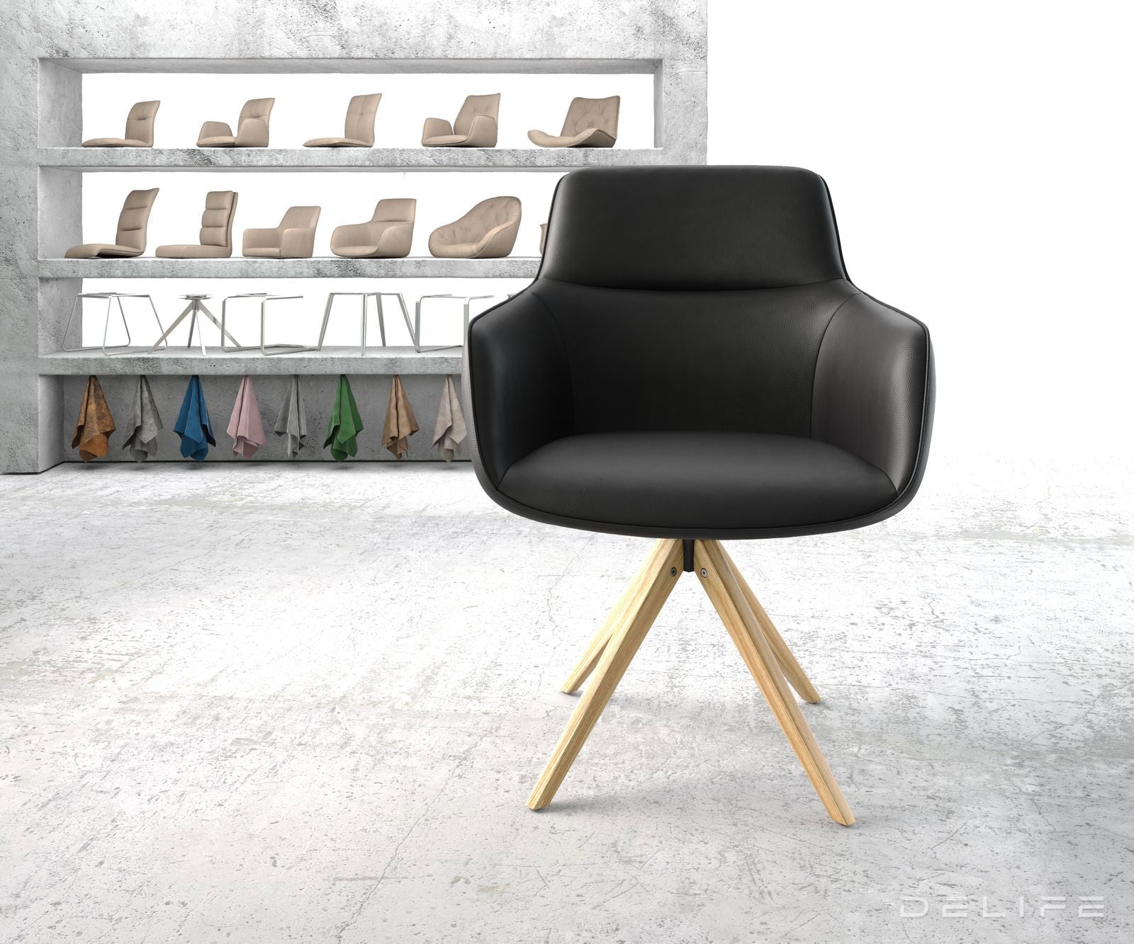 Blagovaonska stolica Pejo, Materijal: Koža