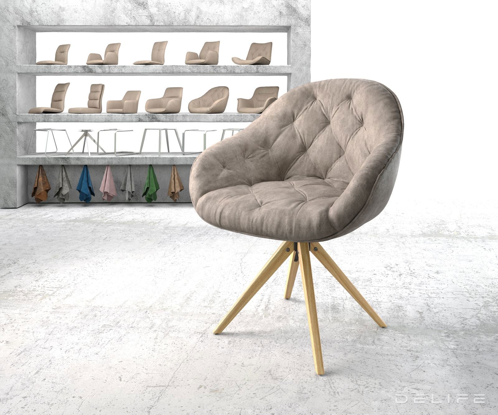 Blagovaonska stolica Gaio, Materijal: Mikrofibra