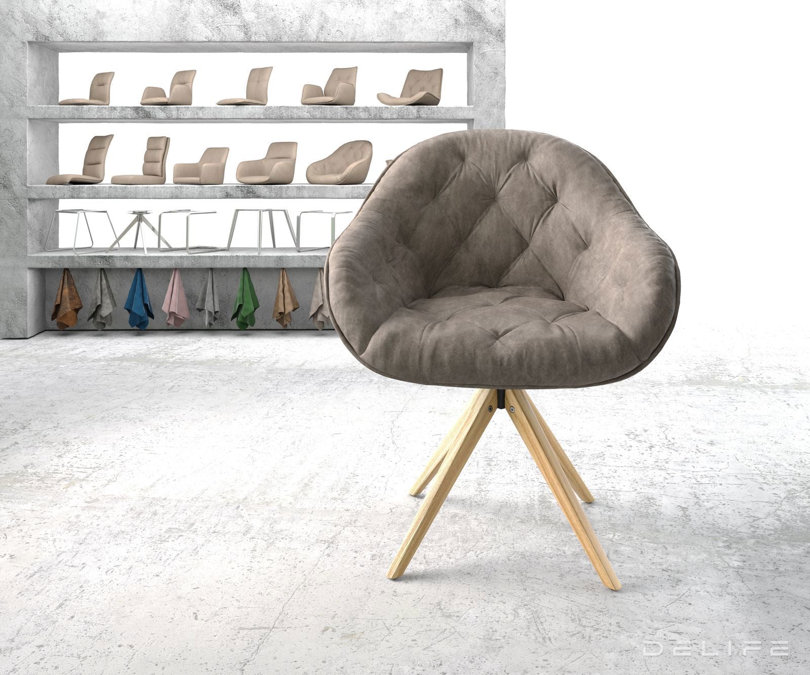 Blagovaonska stolica Gaio, Materijal: Mikrofibra