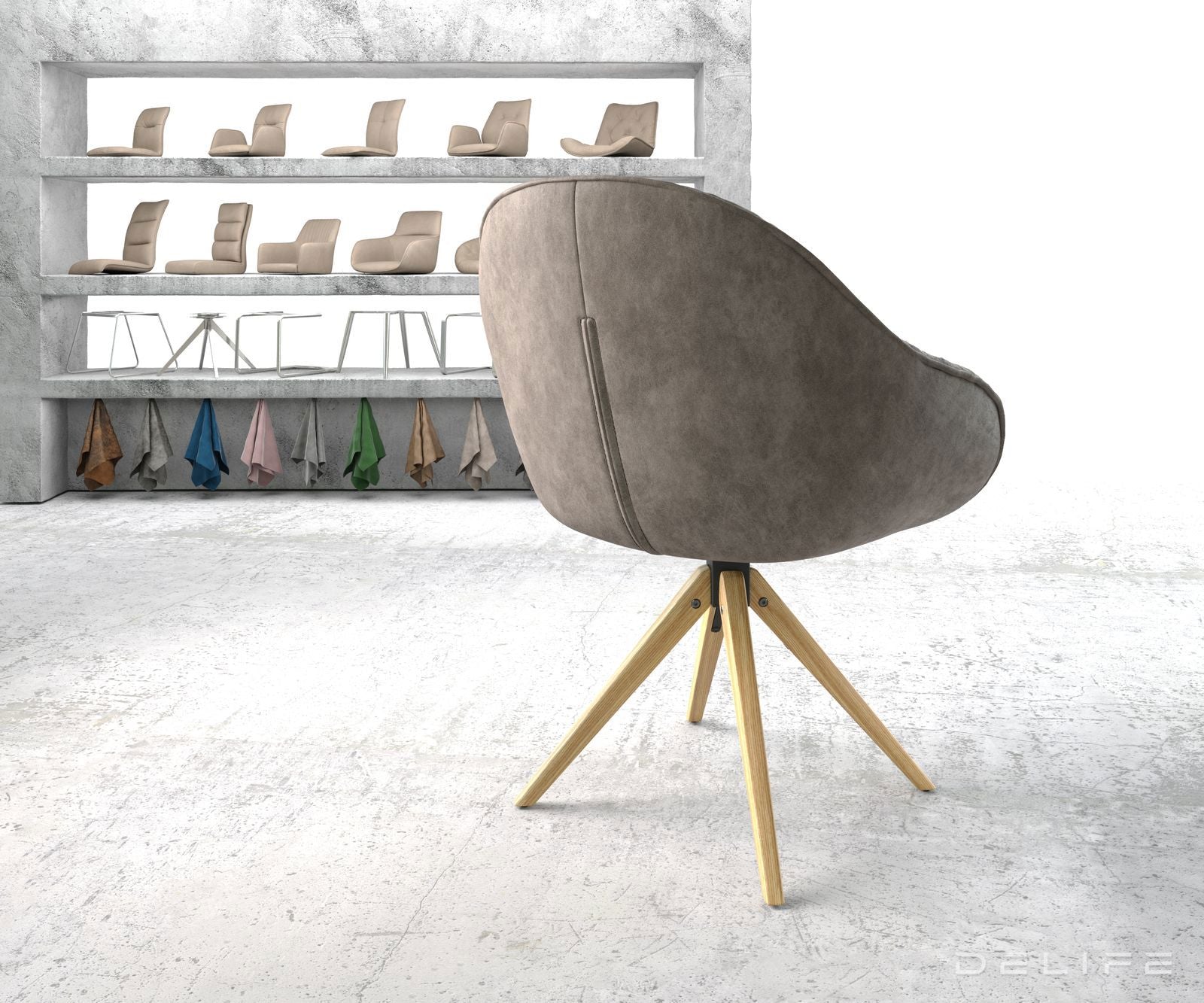 Blagovaonska stolica Gaio, Materijal: Mikrofibra