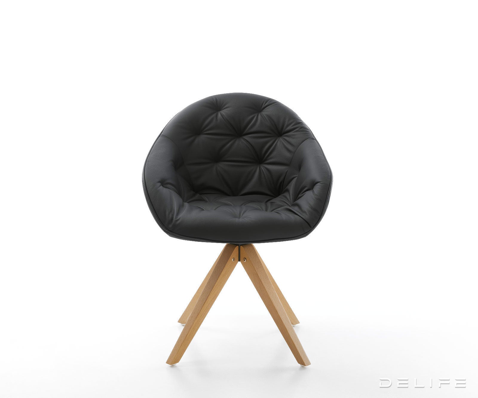 Blagovaonska stolica Gaio, Materijal: Koža