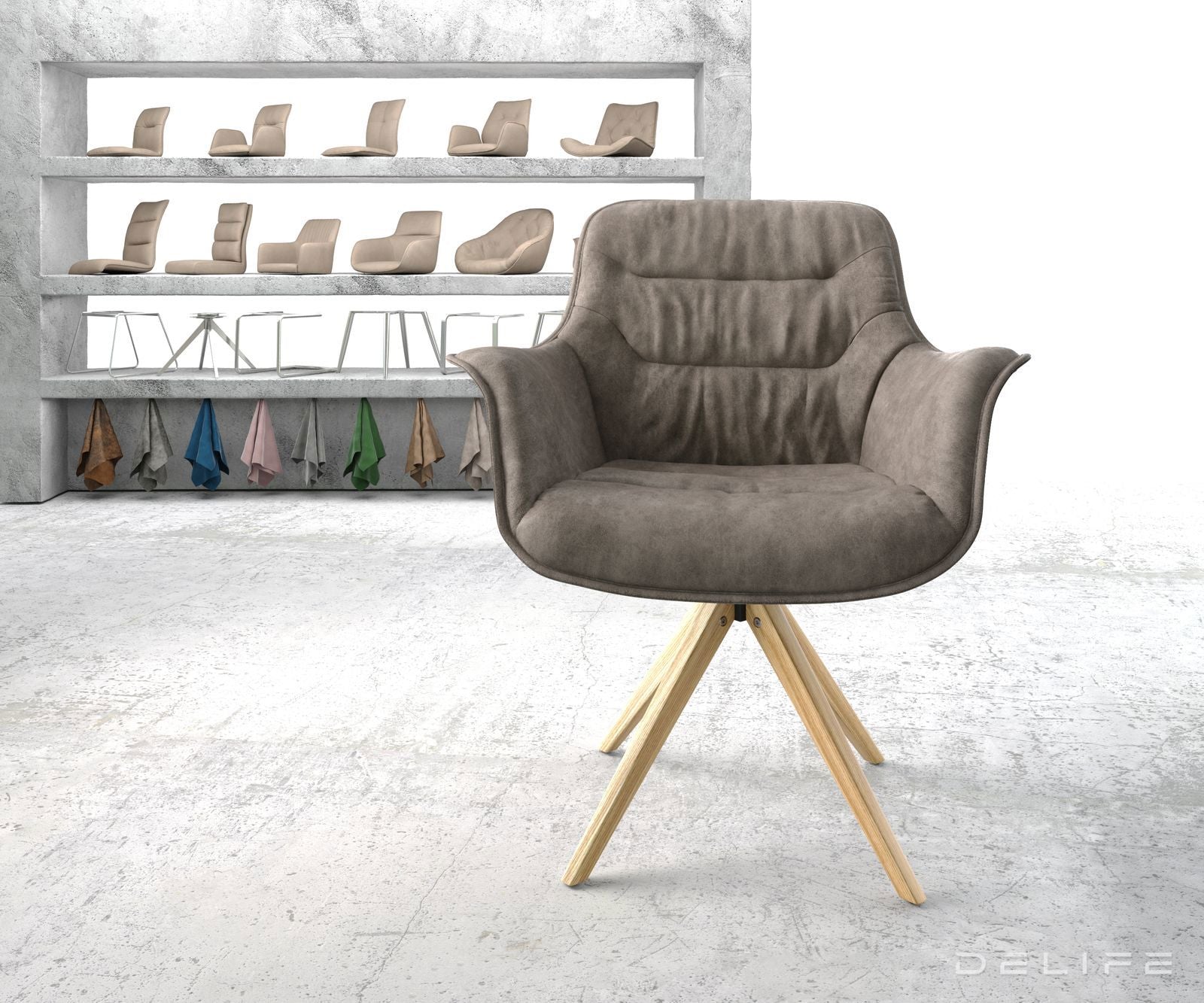 Blagovaonska stolica Kaira, Materijal: Mikrofibra