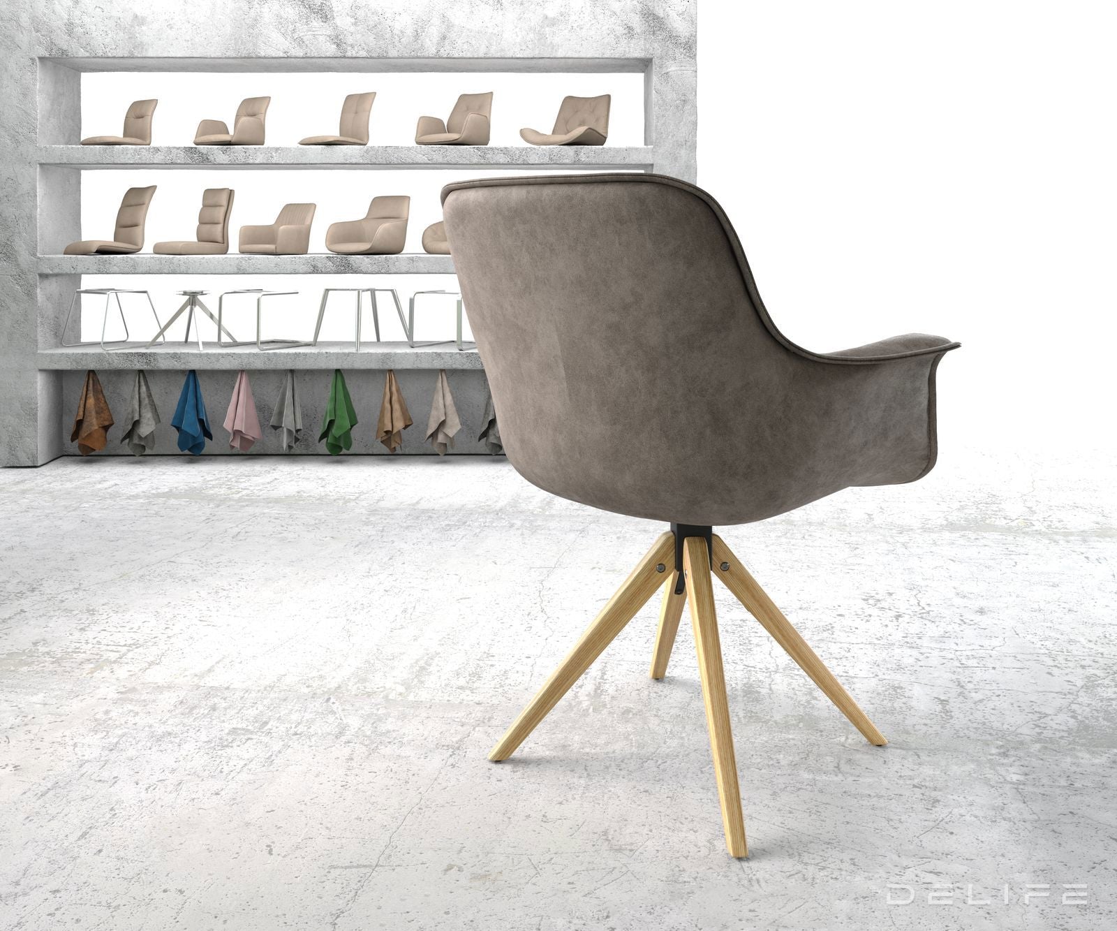 Blagovaonska stolica Kaira, Materijal: Mikrofibra