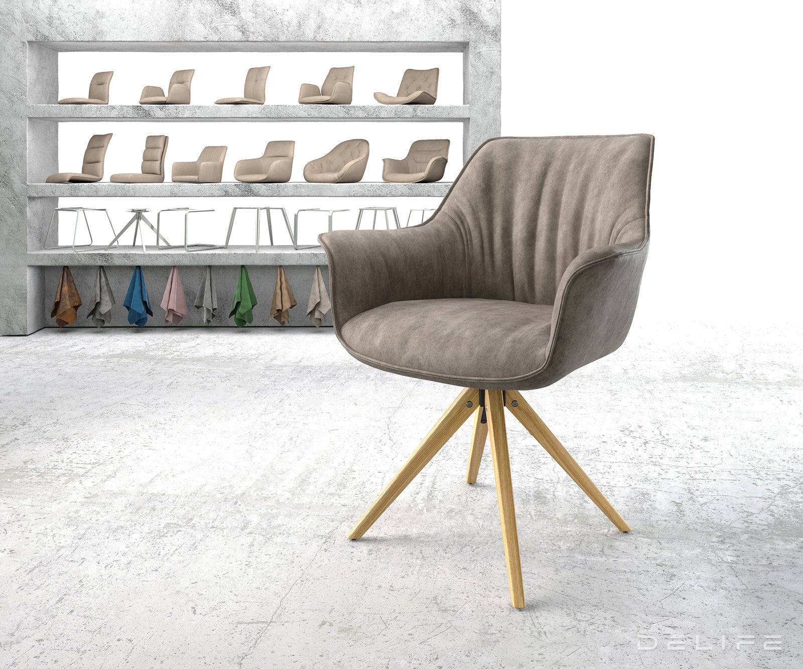 Blagovaonska stolica Keila, Materijal: Mikrofibra