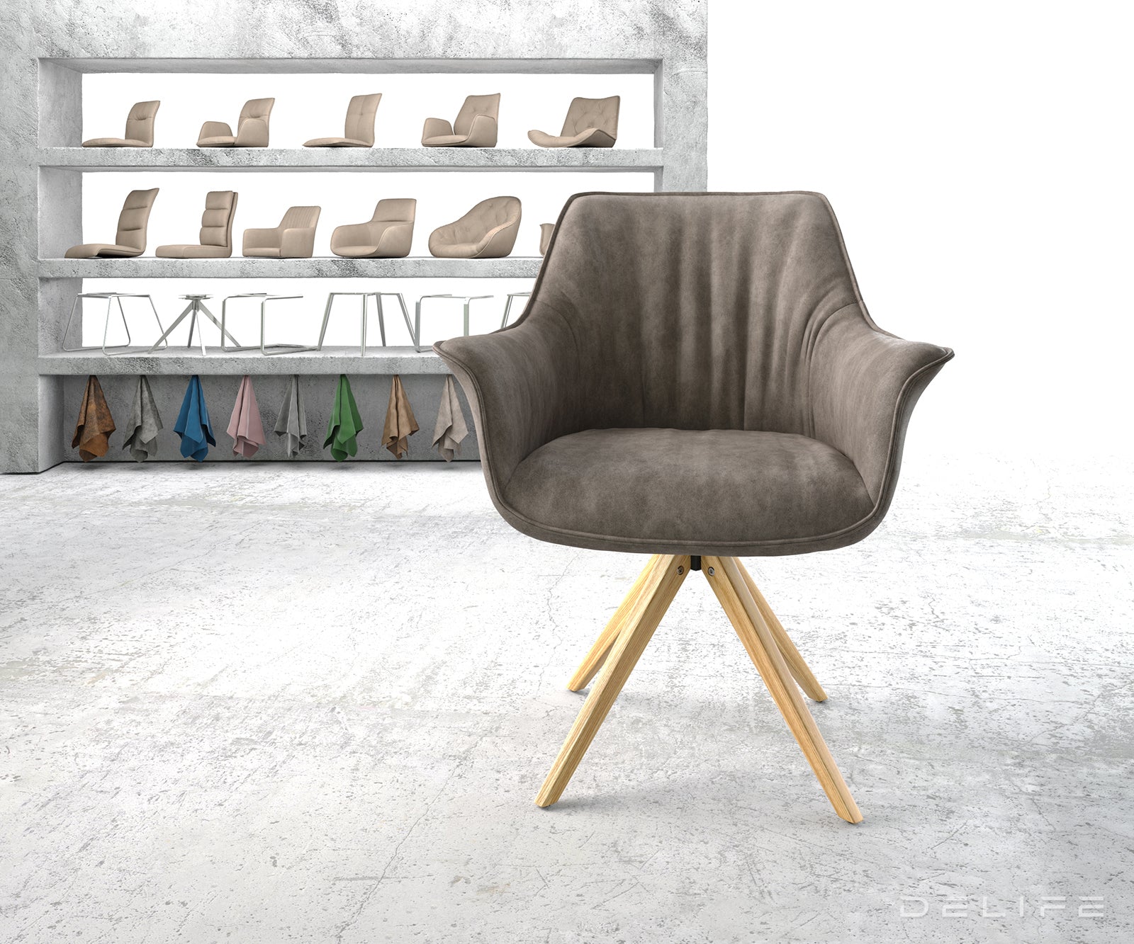 Blagovaonska stolica Keila, Materijal: Mikrofibra