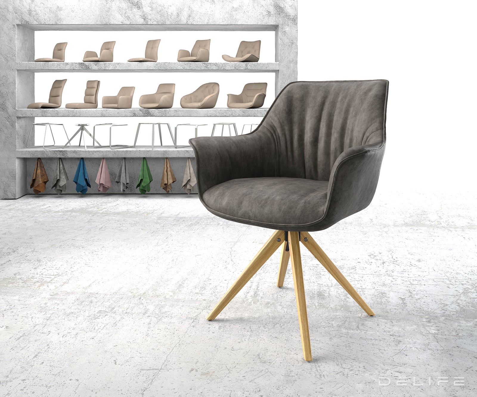 Blagovaonska stolica Keila, Materijal: Mikrofibra