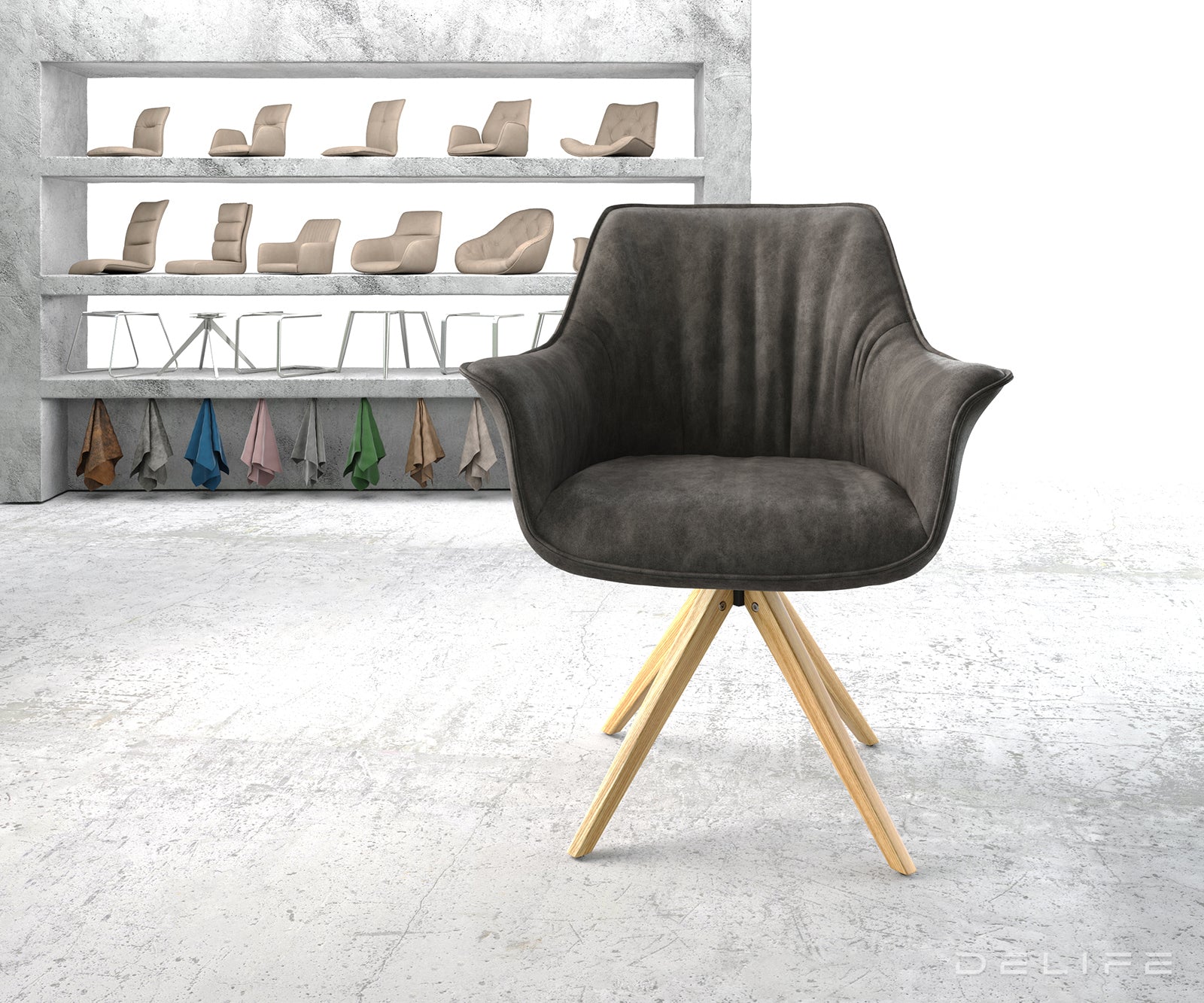 Blagovaonska stolica Keila, Materijal: Mikrofibra