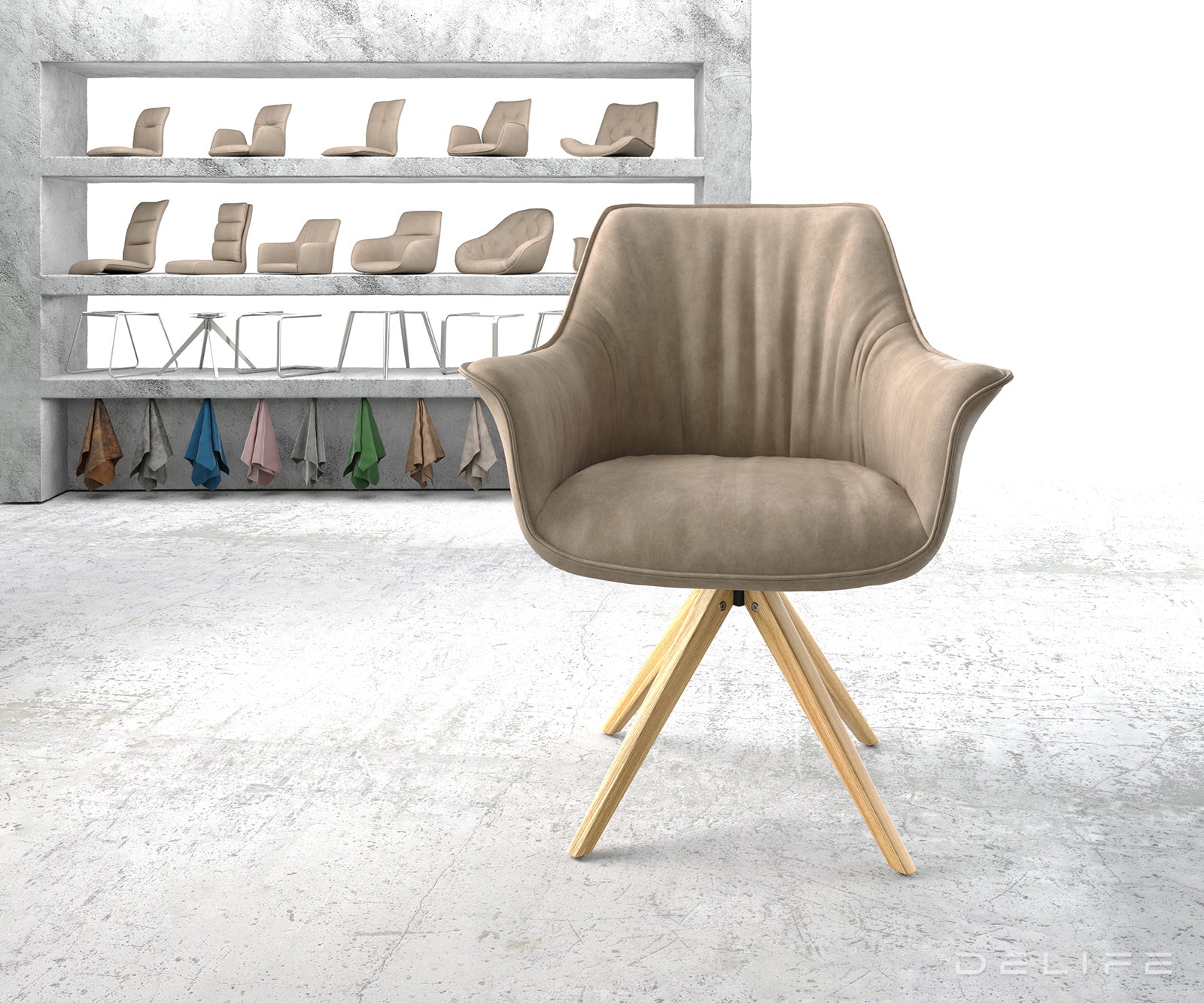 Blagovaonska stolica Keila, Materijal: Mikrofibra