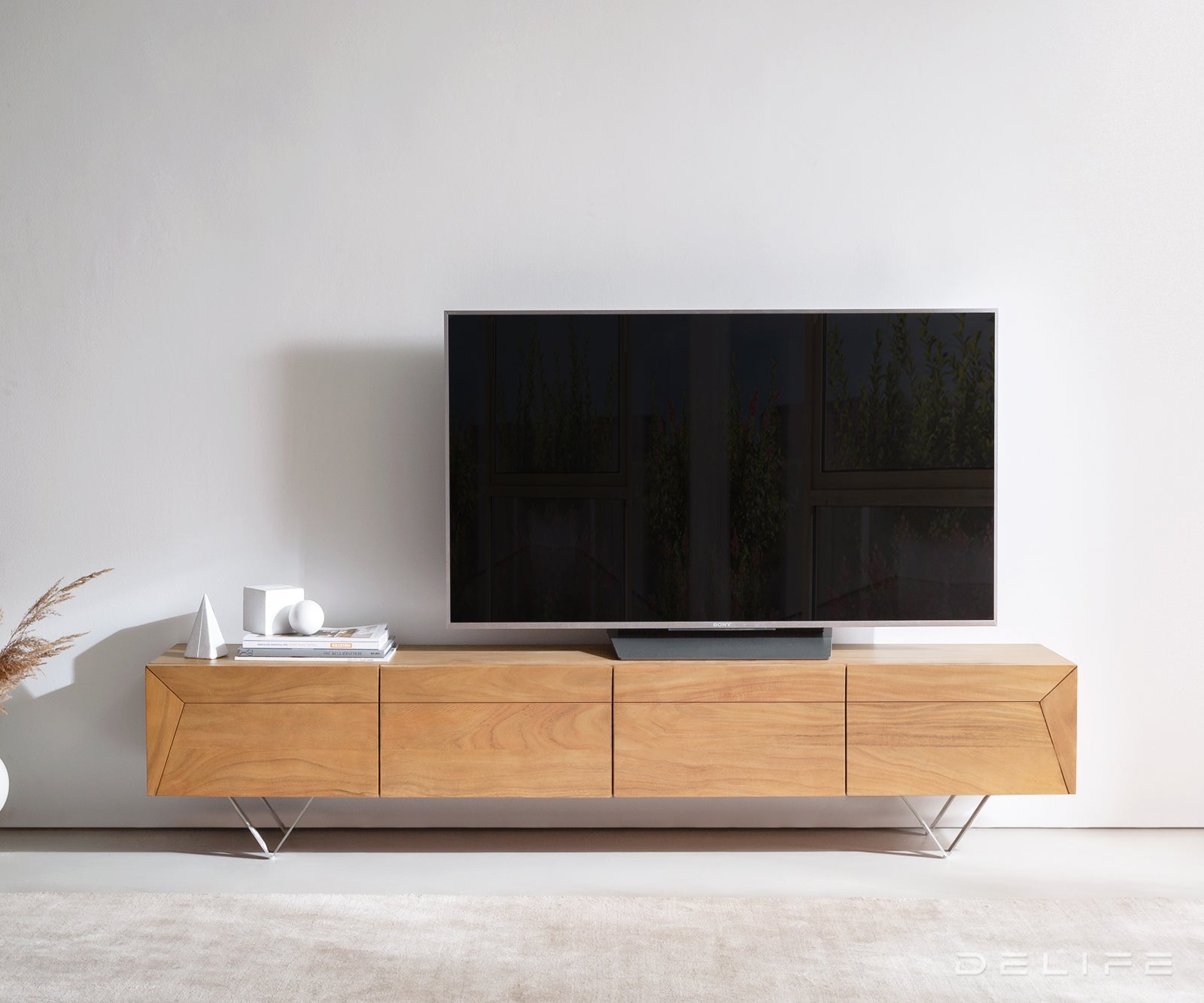 Komoda Kayu 200x35cm, Materijal: Bagrem