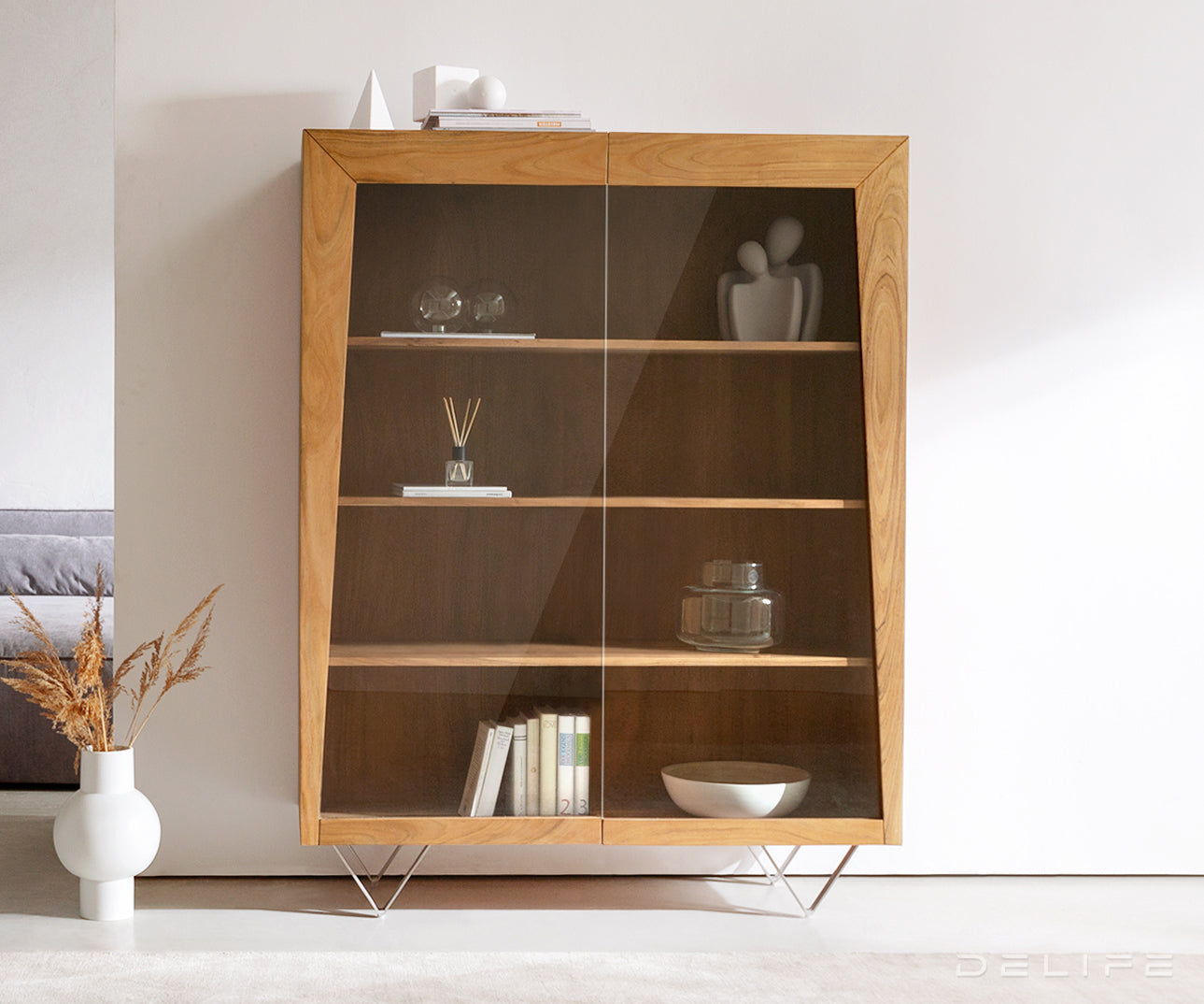 Visoka komoda Kayu, Materijal: bagrem