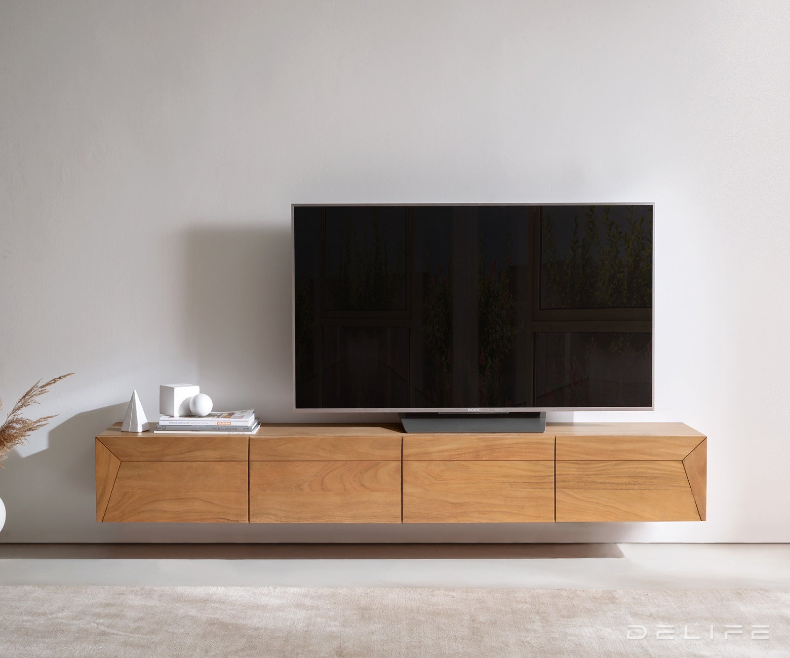 Komoda Kayu 200x35cm, Materijal: Bagrem