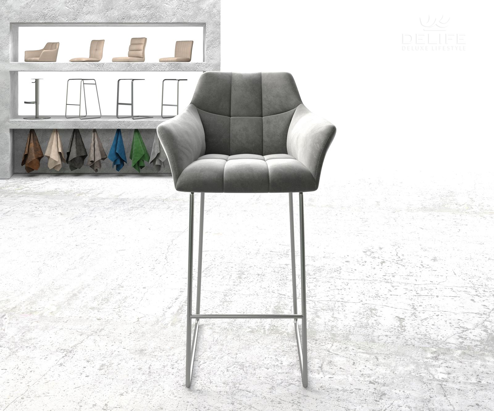 Barska stolica Yulo, Materijal: Baršun