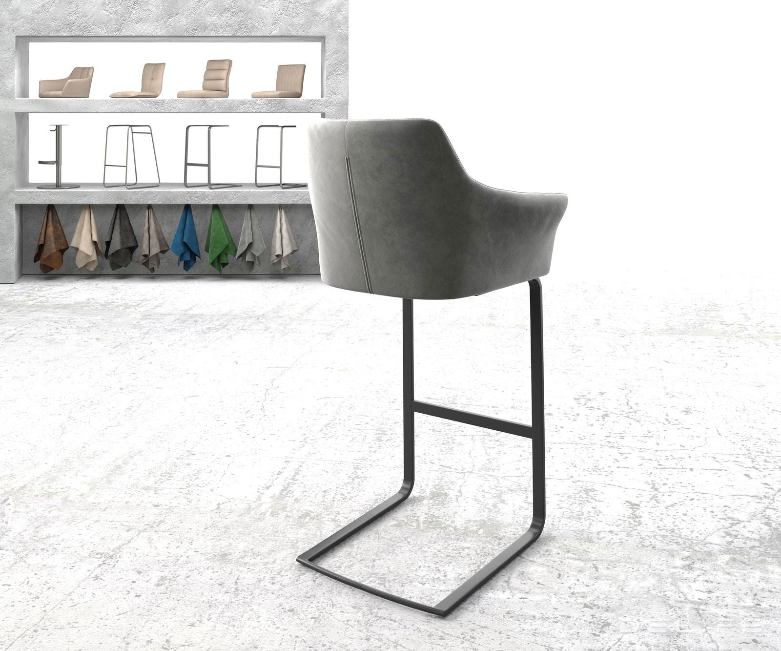 Barska stolica Yulo, Materijal: Baršun