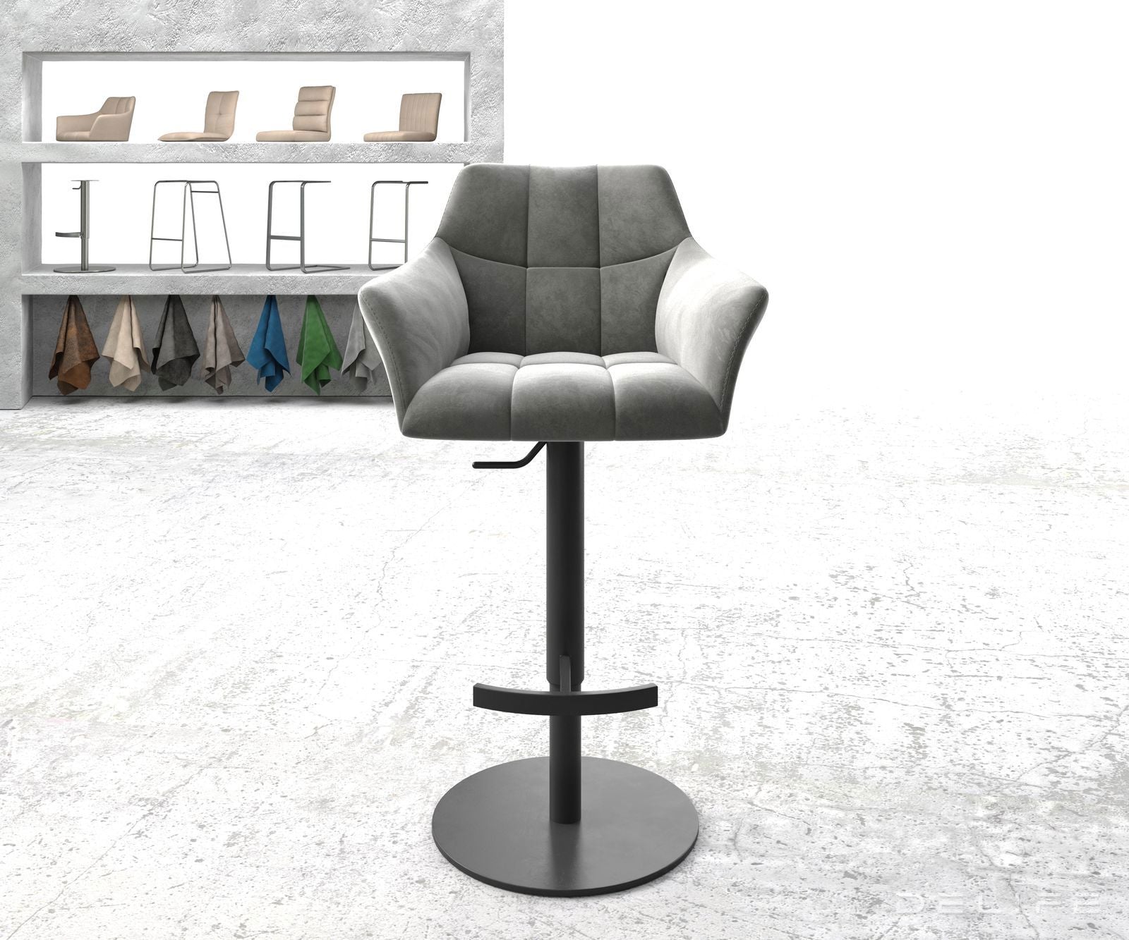 Barska stolica Yulo, Materijal: Baršun