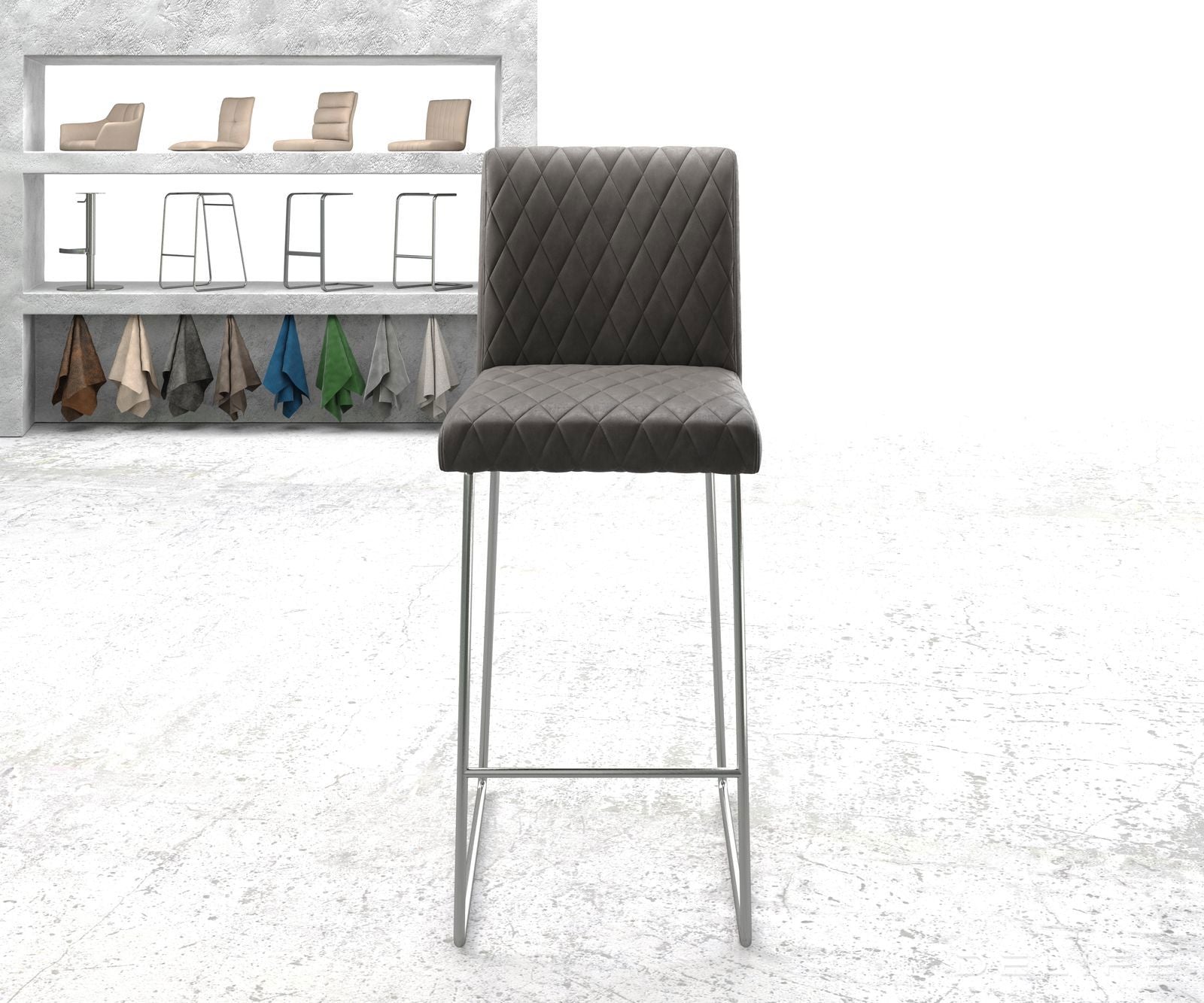 Barska stolica Earnest, Materijal: Mikrofibra