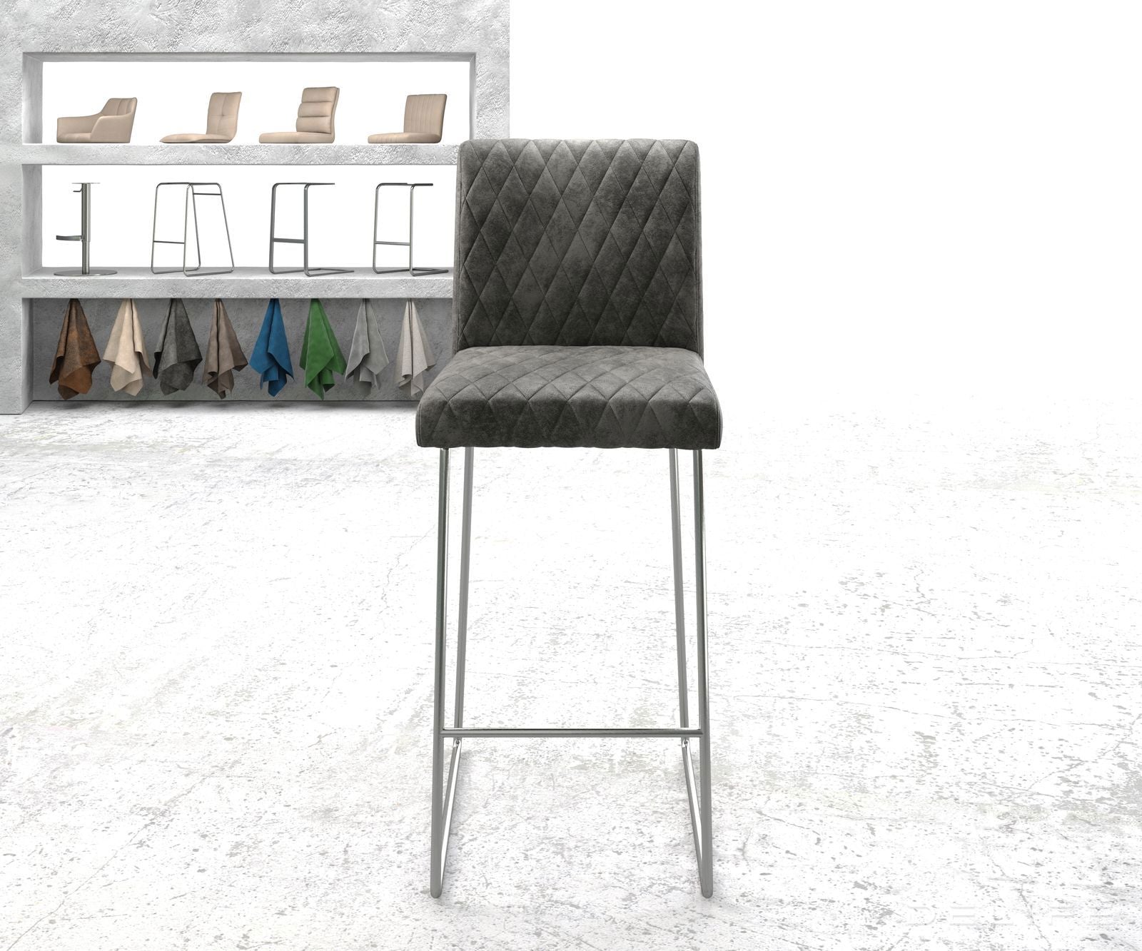 Barska stolica Earnest, Materijal: Mikrofibra