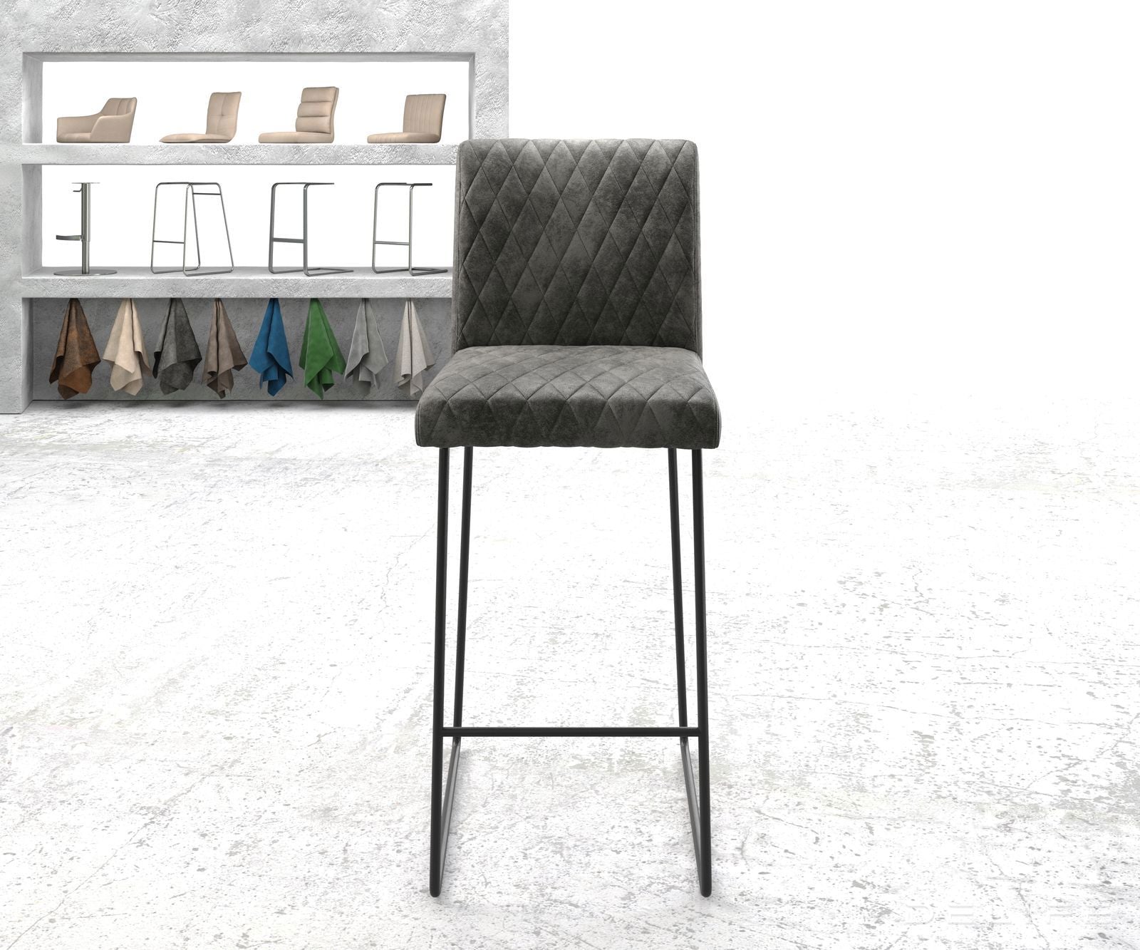 Barska stolica Earnest, Materijal: Mikrofibra