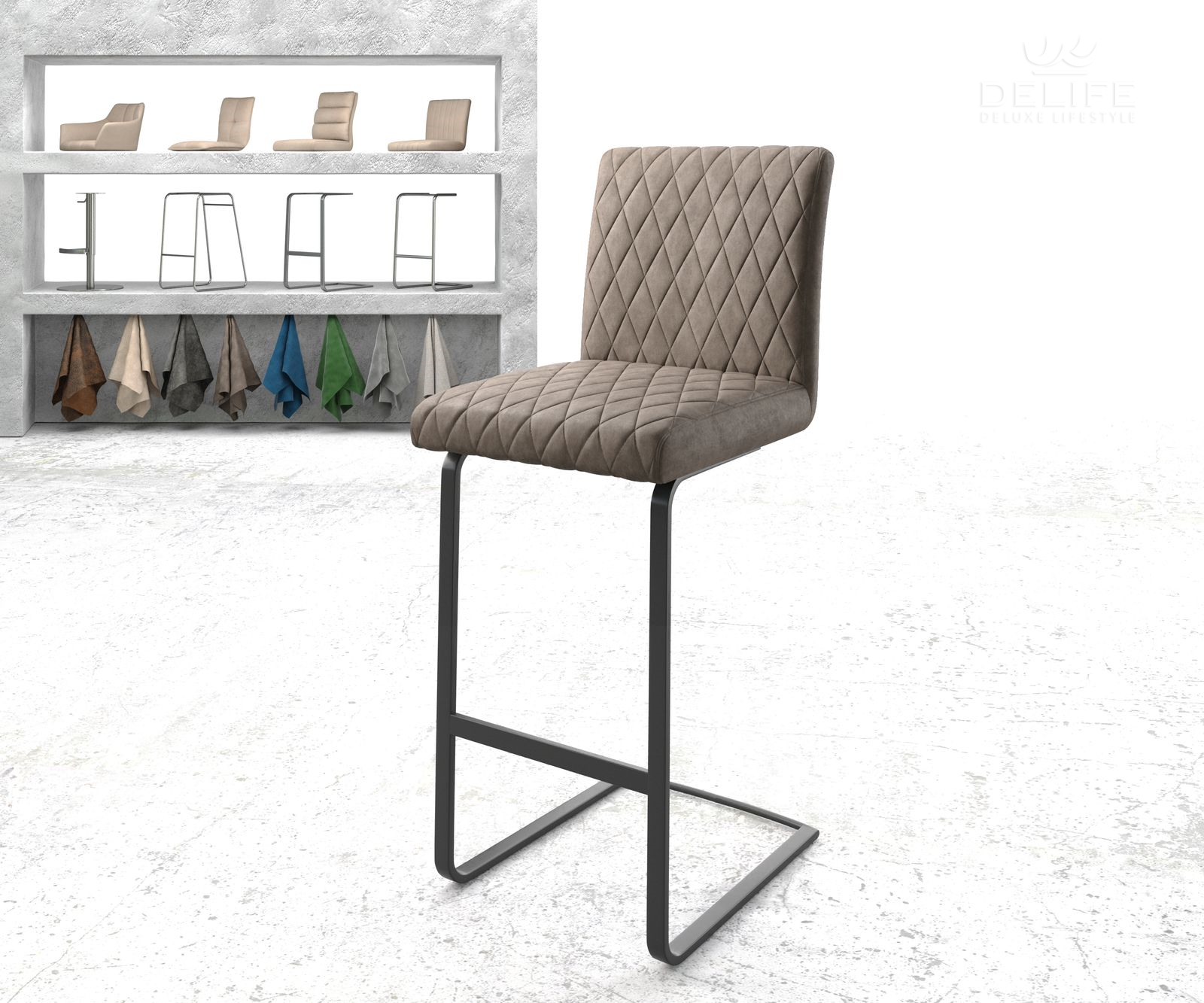 Barska stolica Earnest, Materijal: Mikrofibra