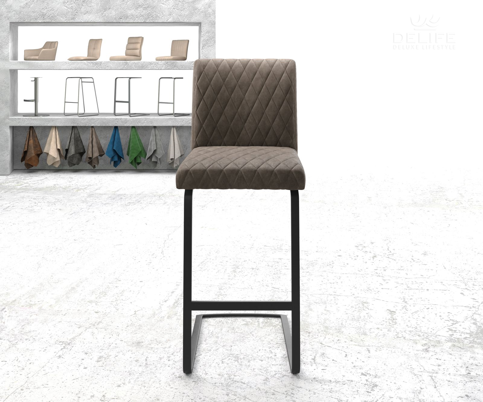 Barska stolica Earnest, Materijal: Mikrofibra