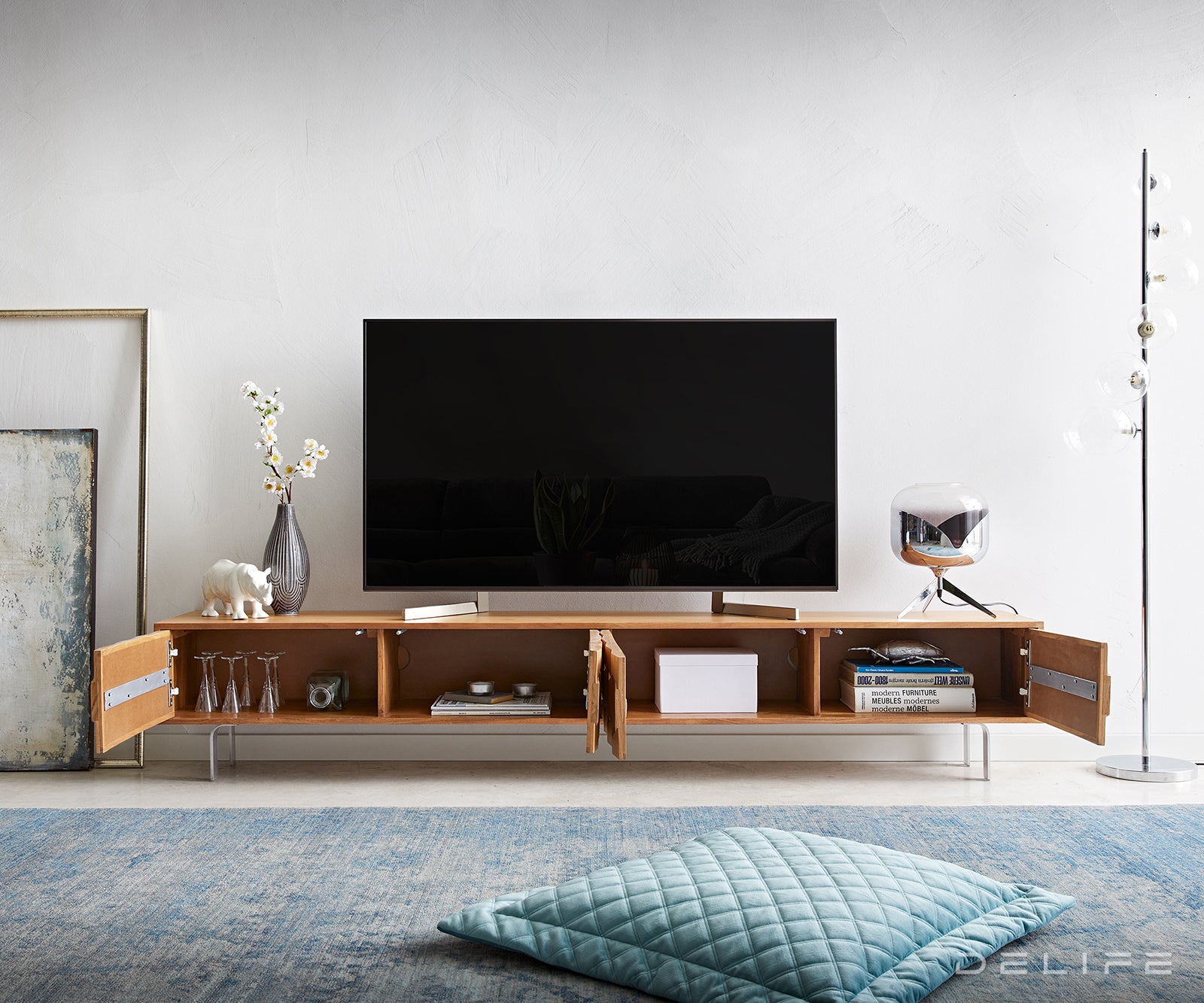 Komoda Fevo 4 vrata, Materijal: Bagrem