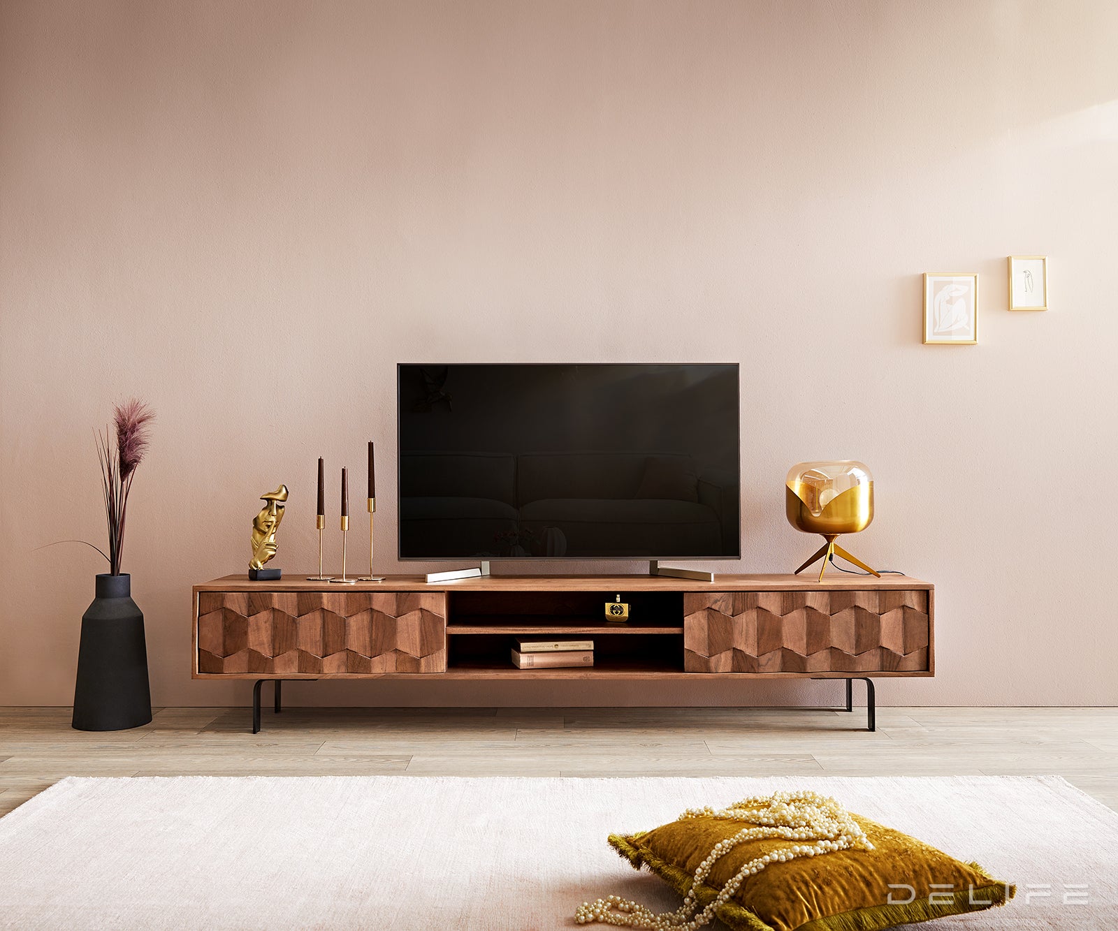 Komoda Fevo 2 vrata, Materijal: Bagrem