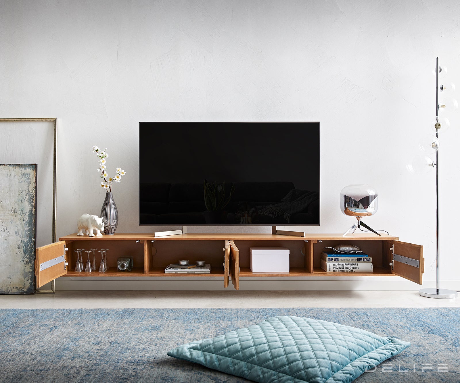 Komoda Fevo 4 vrata, Materijal: Bagrem