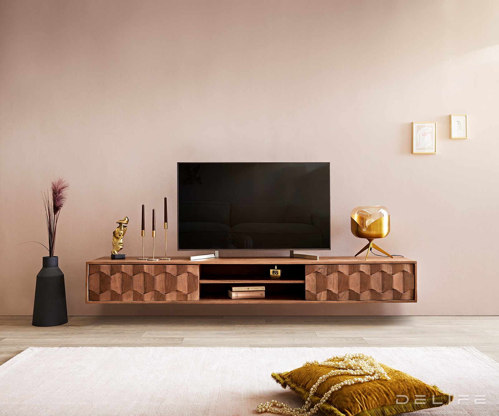 Komoda Fevo 2 vrata, Materijal: Bagrem