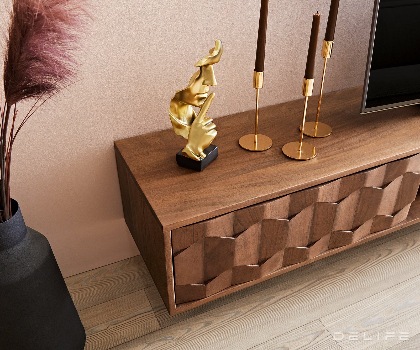 Komoda Fevo 2 vrata, Materijal: Bagrem