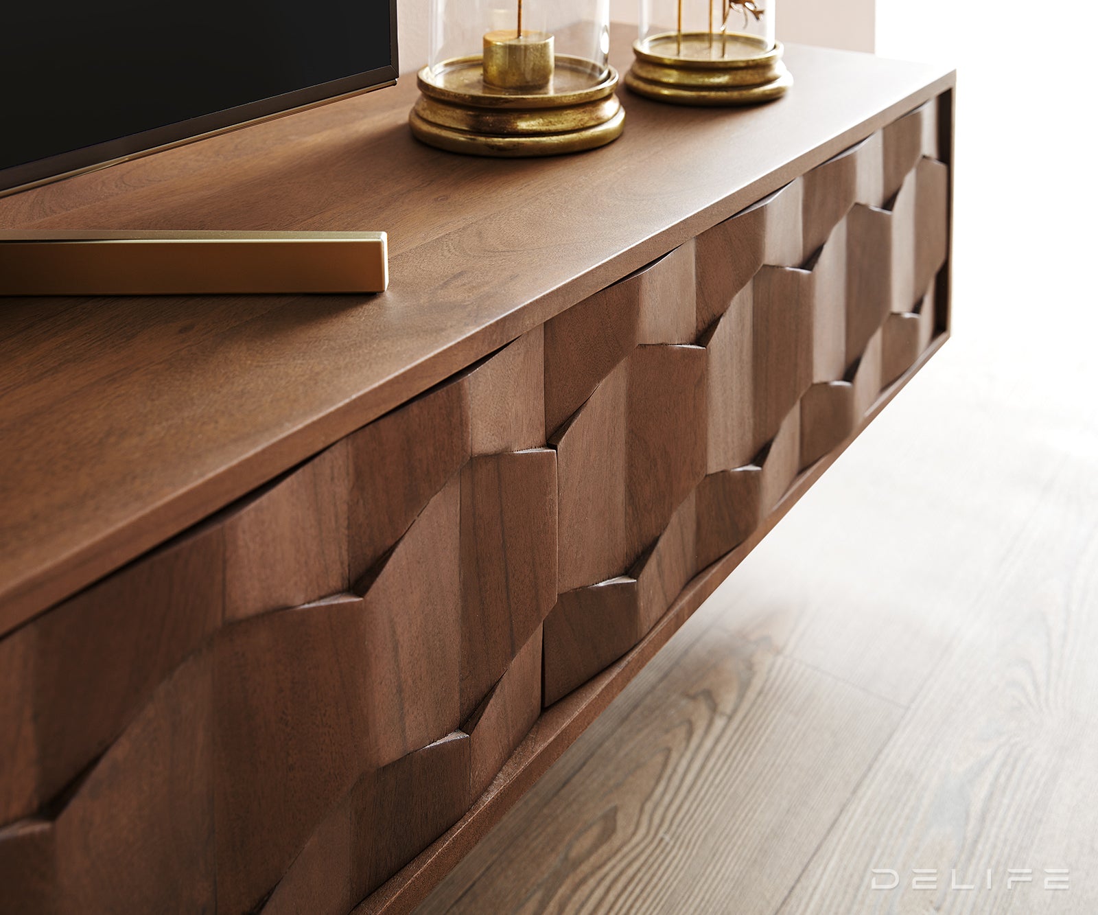 Komoda Fevo 4 vrata, Materijal: Bagrem