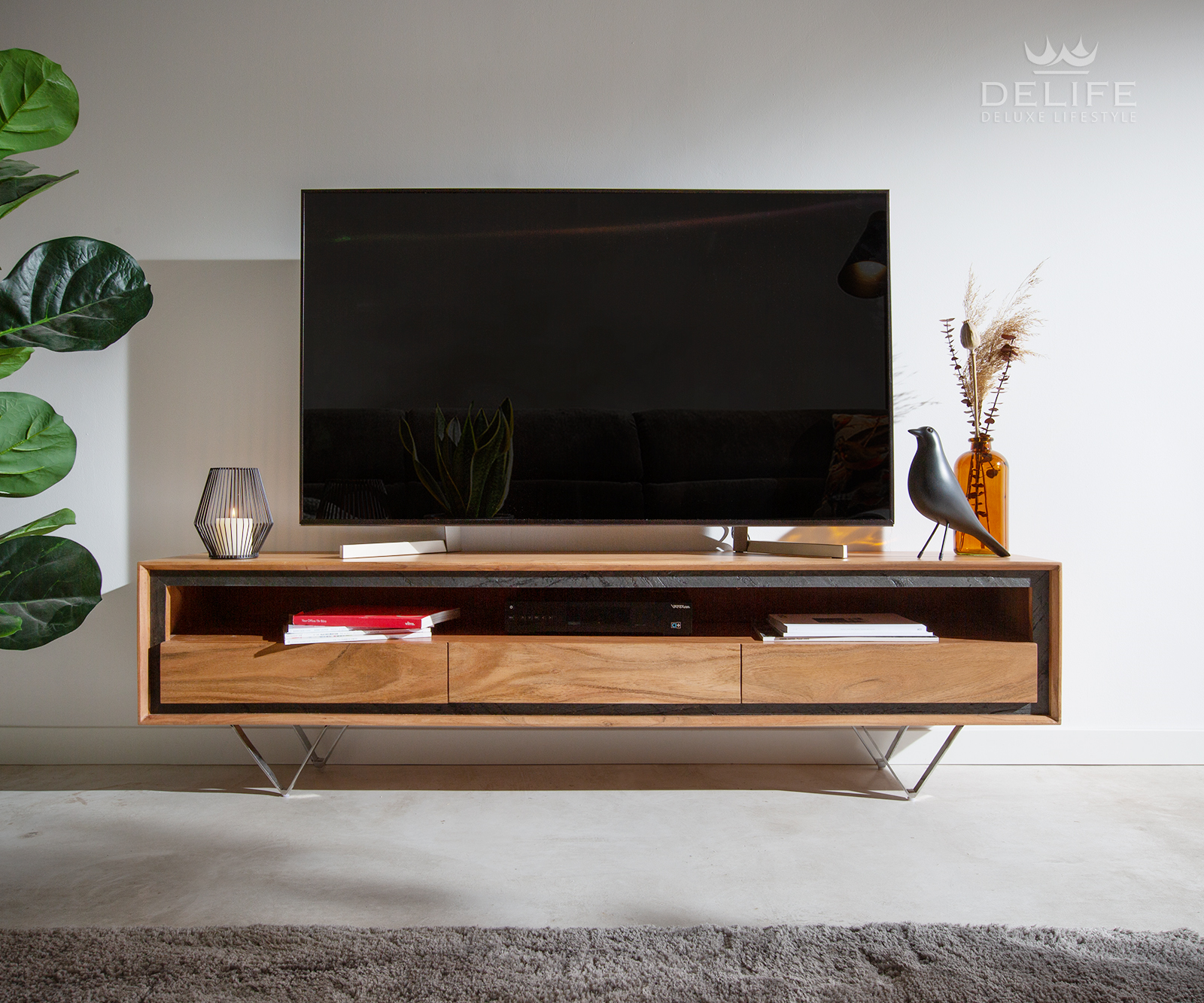 Komoda Stonegrace 175cm, Materijal: Bagrem