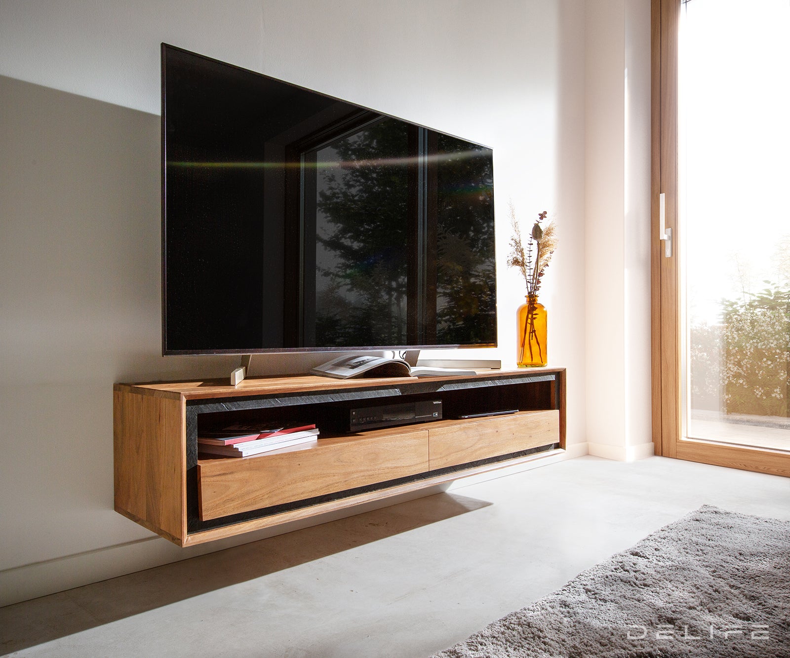 Komoda Stonegrace 145cm, Materijal: Bagrem