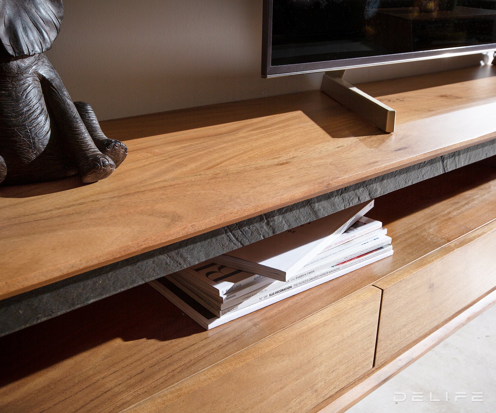 Komoda Stonegrace 240cm, Materijal: Bagrem