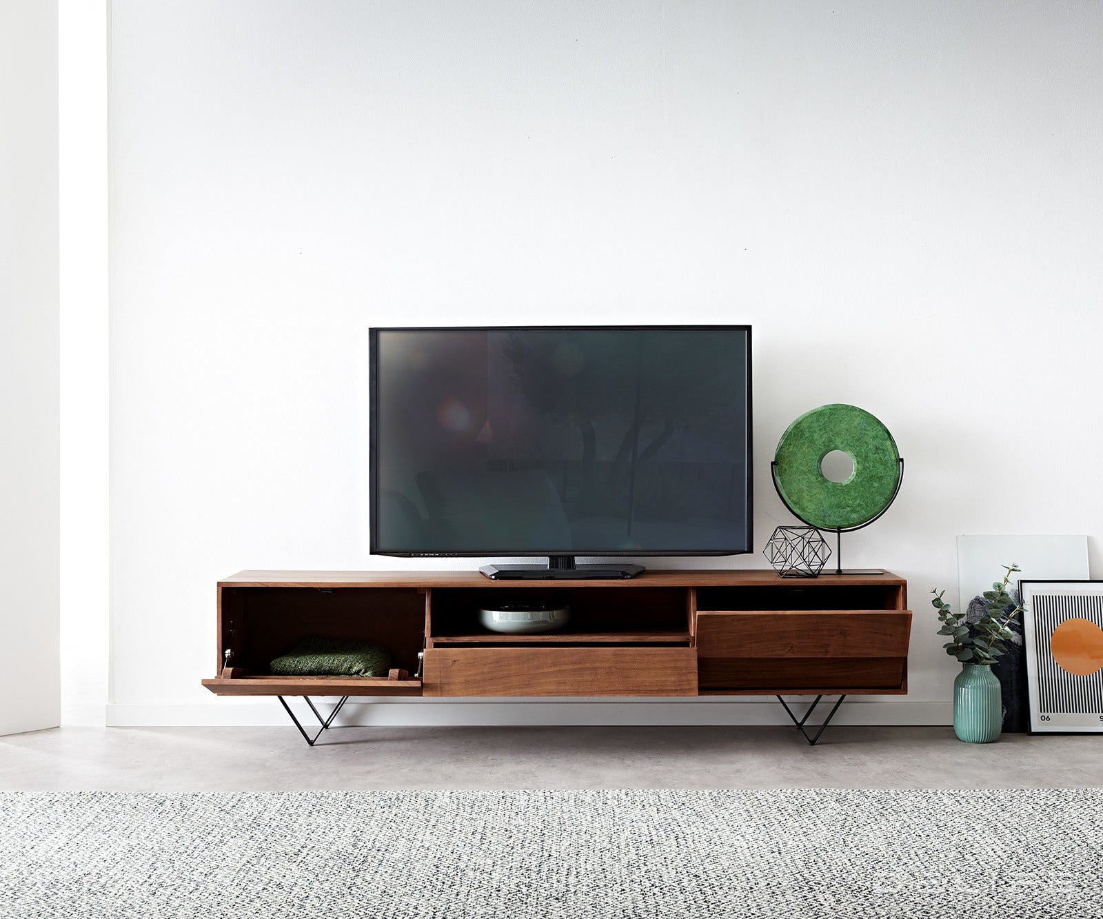 Komoda Eloi 200x33cm, Materijal: Bagrem