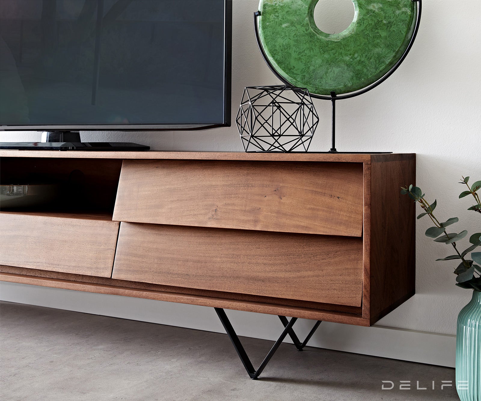 Komoda Eloi 200x33cm, Materijal: Bagrem