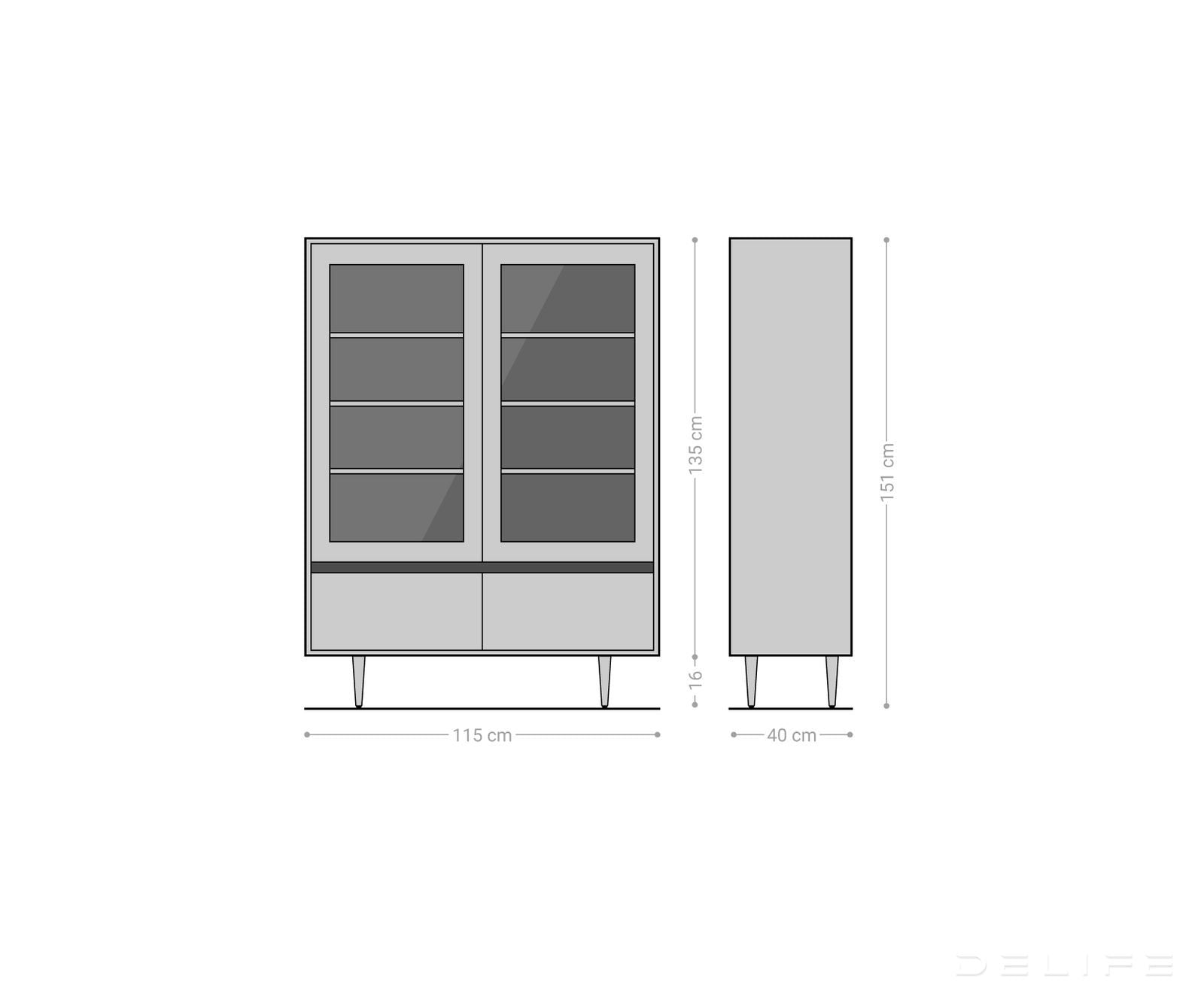 Vitrina Budaya, Materijal: Mango