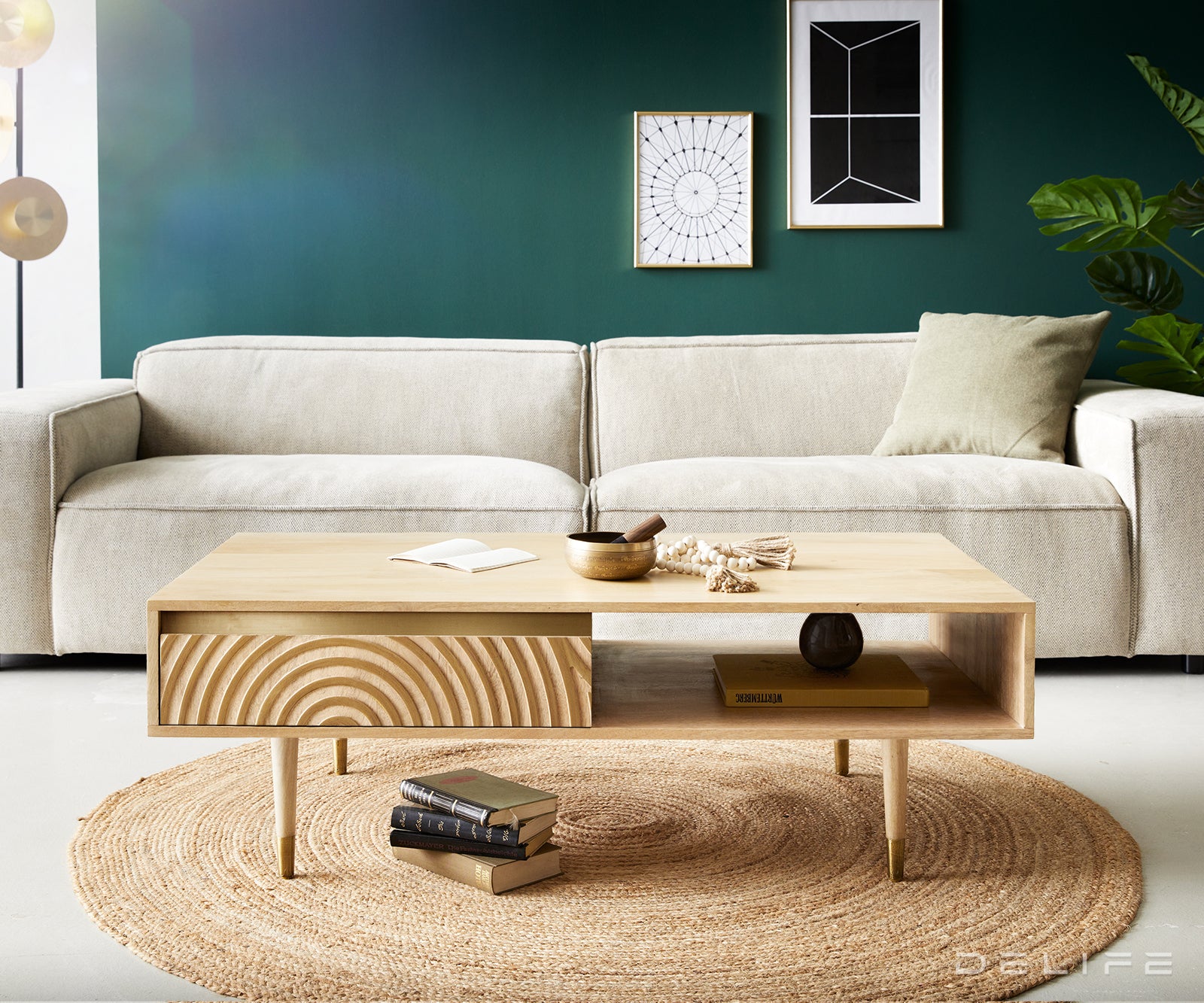 Klub stolić Budaya, Materijal: Mango