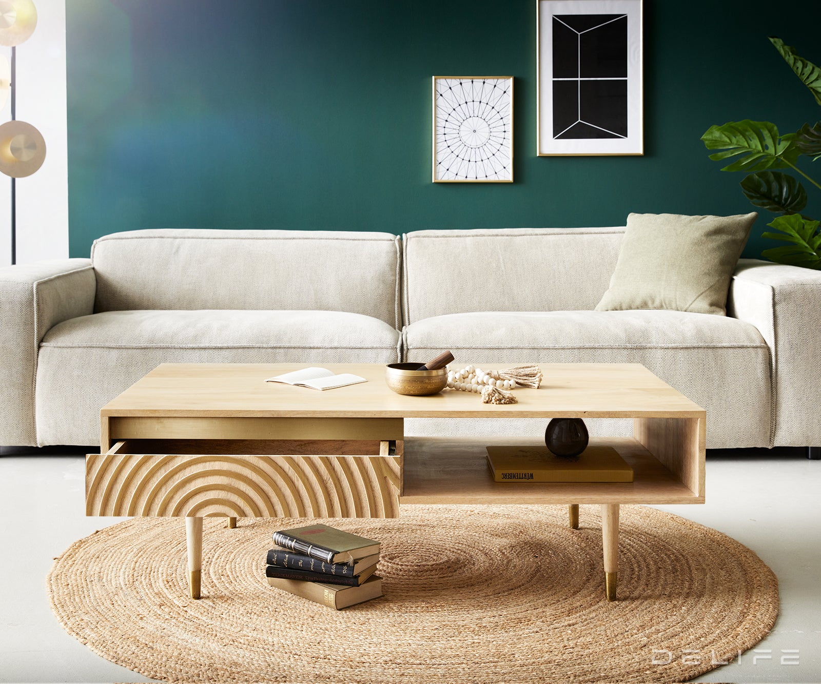 Klub stolić Budaya, Materijal: Mango