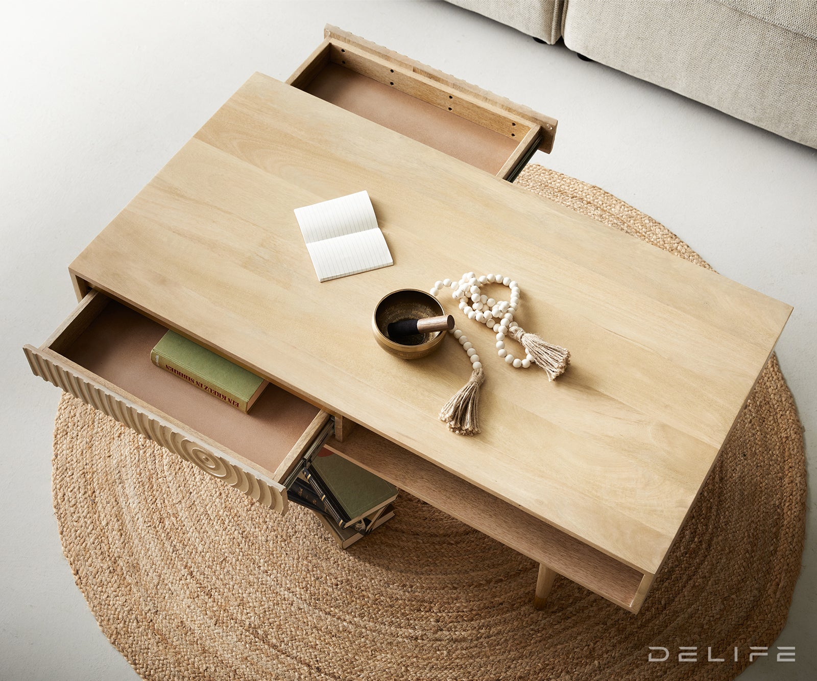 Klub stolić Budaya, Materijal: Mango