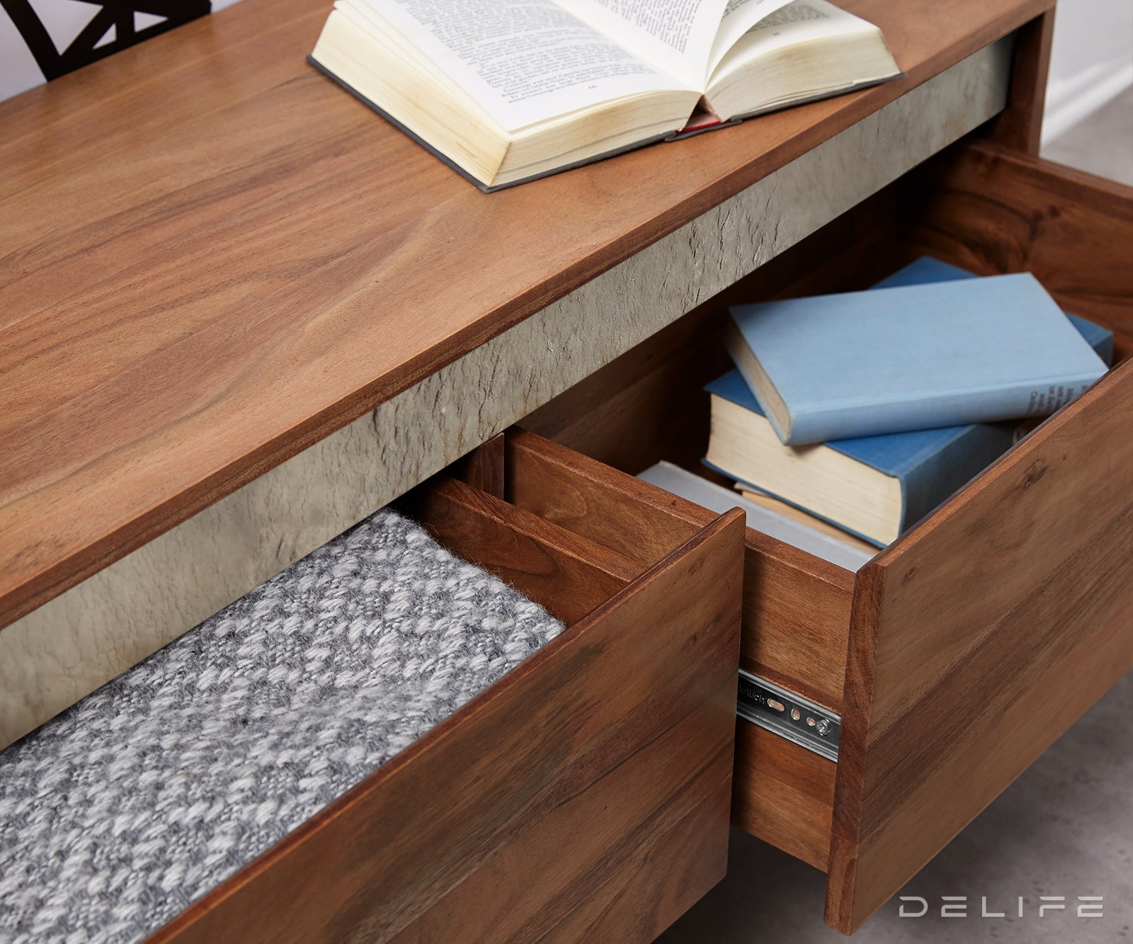 Komoda Stonegrace 200cm, Materijal: Bagrem