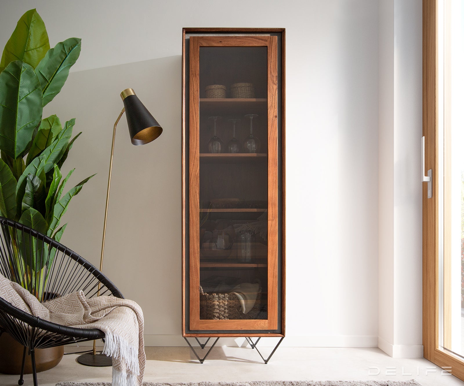 Visoka komoda Stonegrace, Materijal: Bagrem