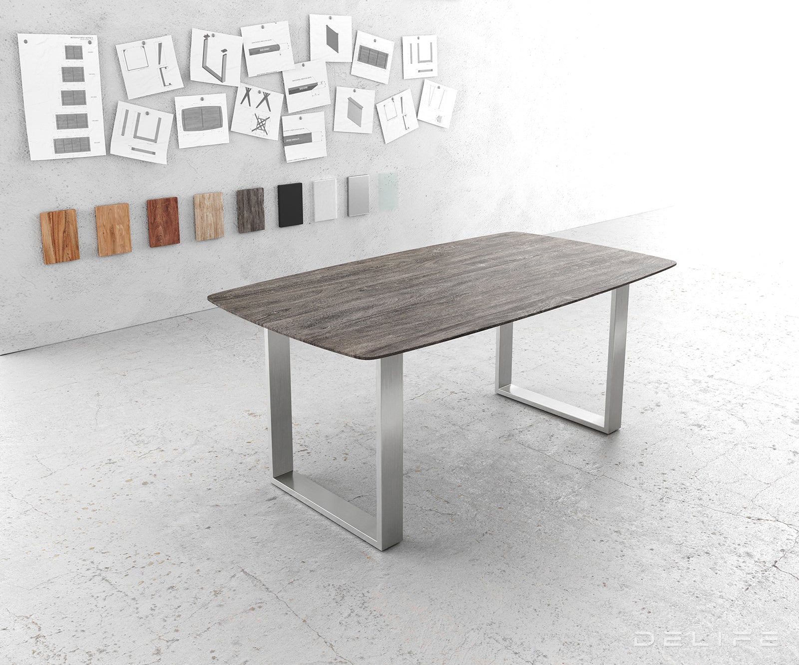 Blagovaonski stol Edge Bott, Materijal: Bagrem