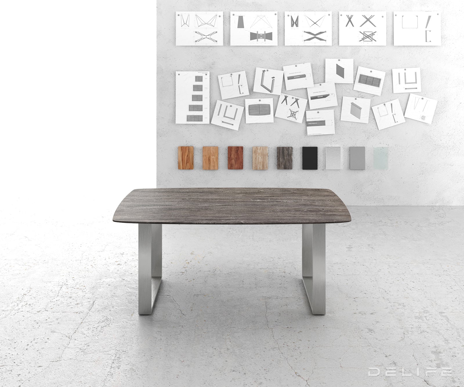 Blagovaonski stol Edge Bott, Materijal: Bagrem