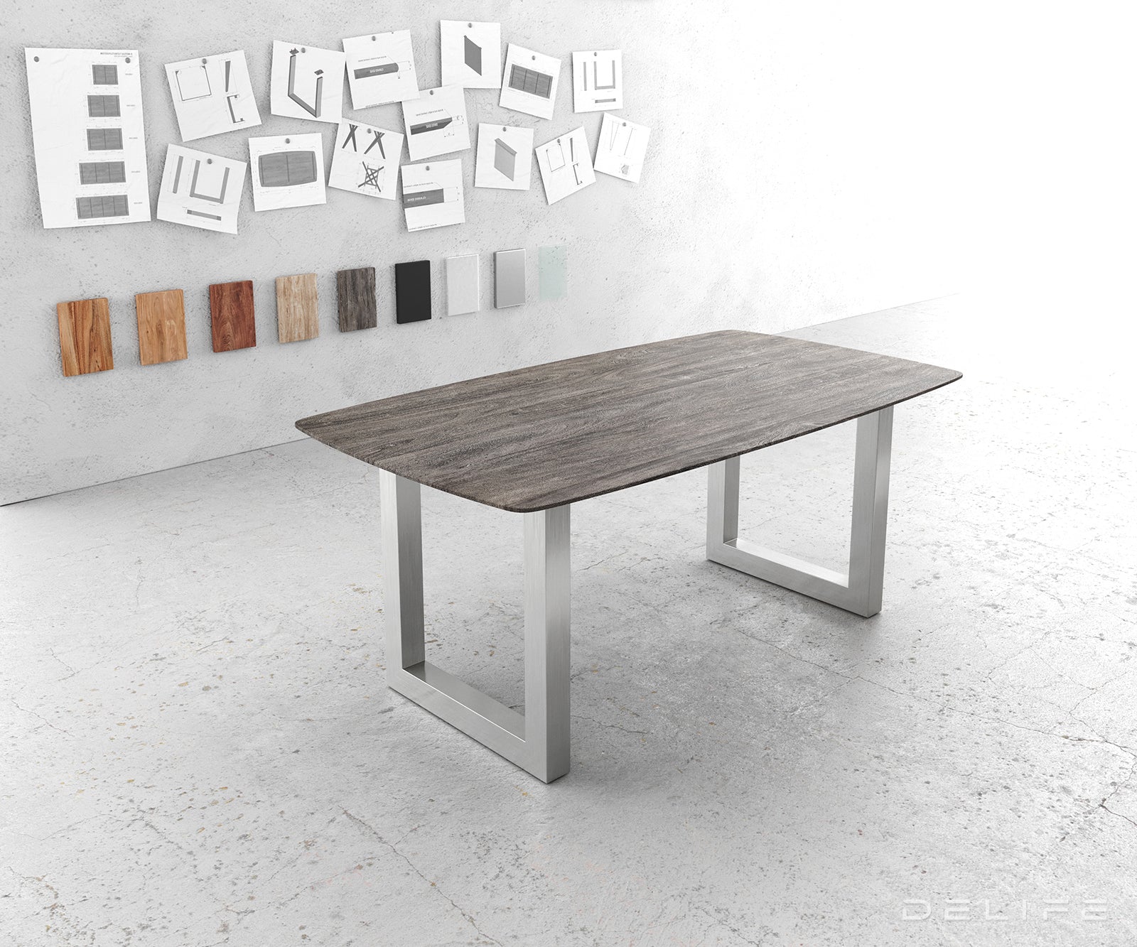 Blagovaonski stol Edge Bott, Materijal: Bagrem